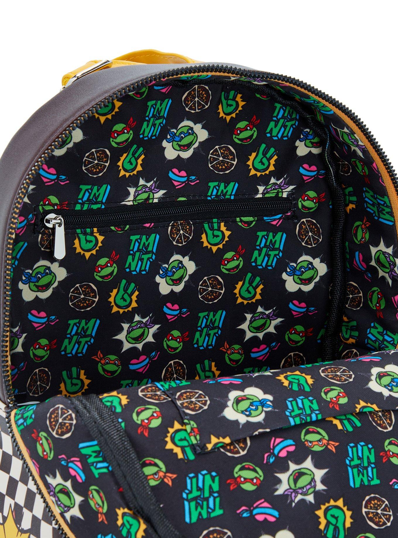 Teenage Mutant Ninja Turtles Pizza Checkered Mini Backpack, , alternate