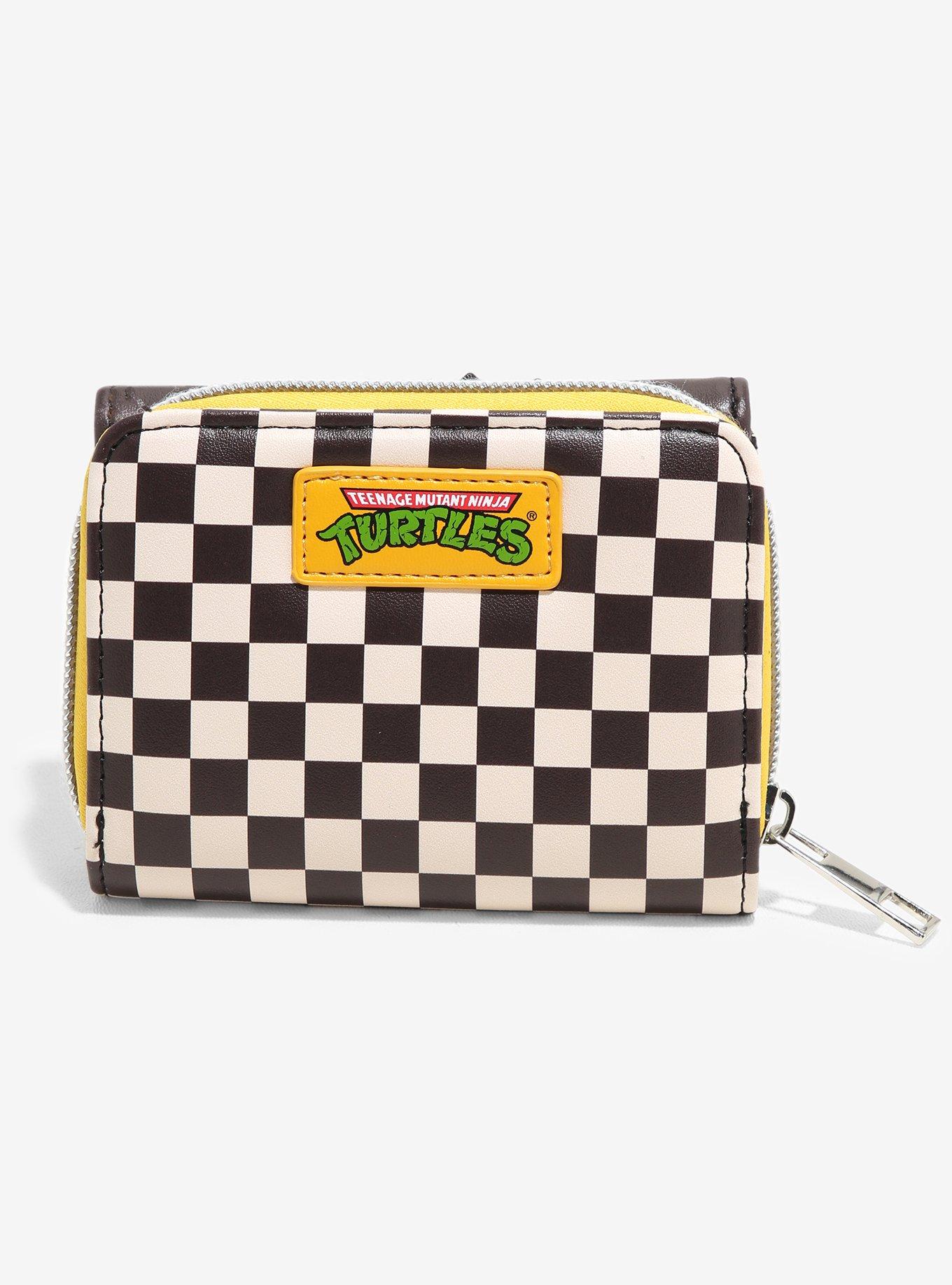 Teenage Mutant Ninja Turtles Pizza Checkered Mini Flap Wallet, , hi-res