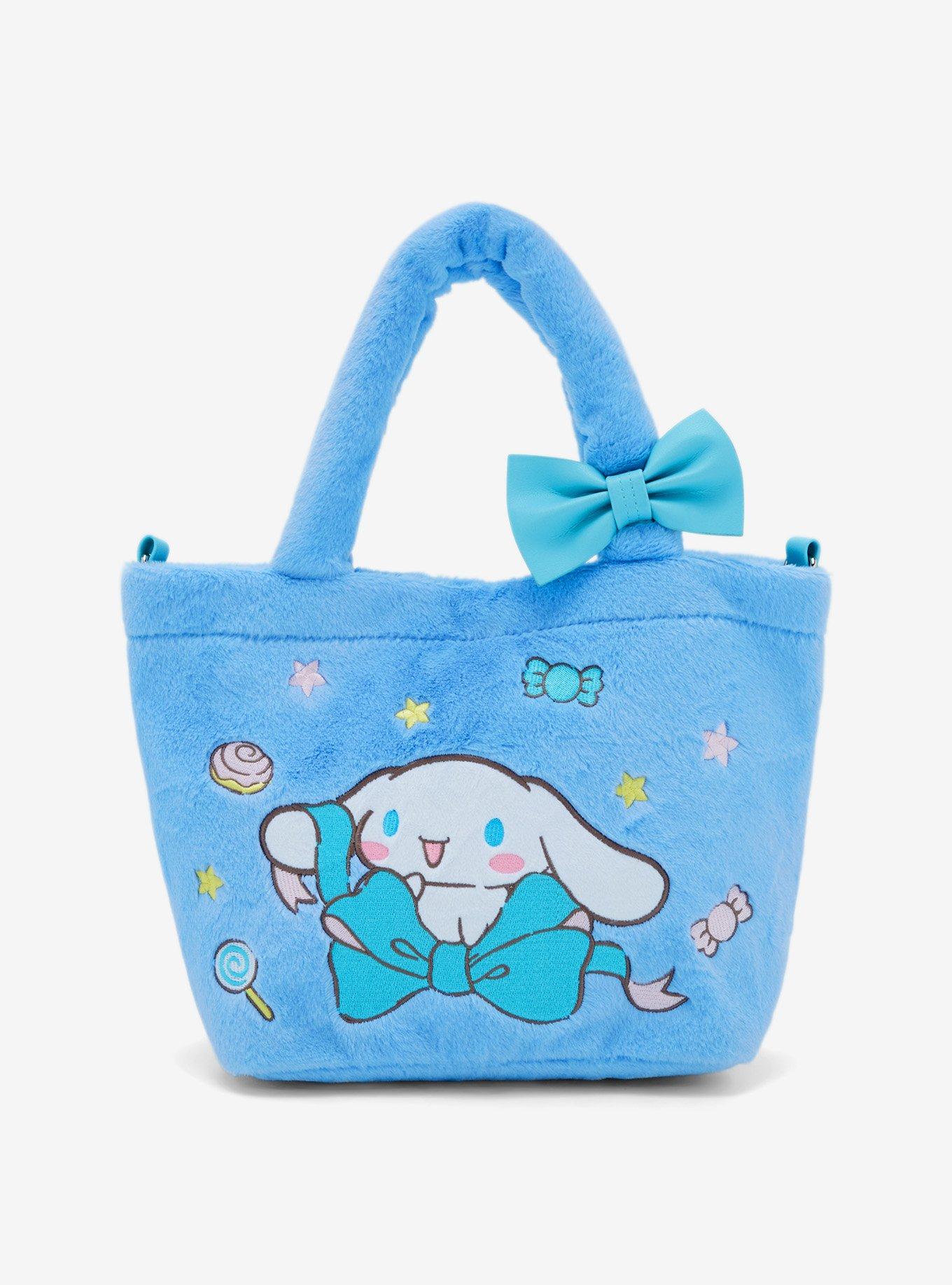 Shop Cinnamoroll Baby Blue Fuzzy Crossbody Bag