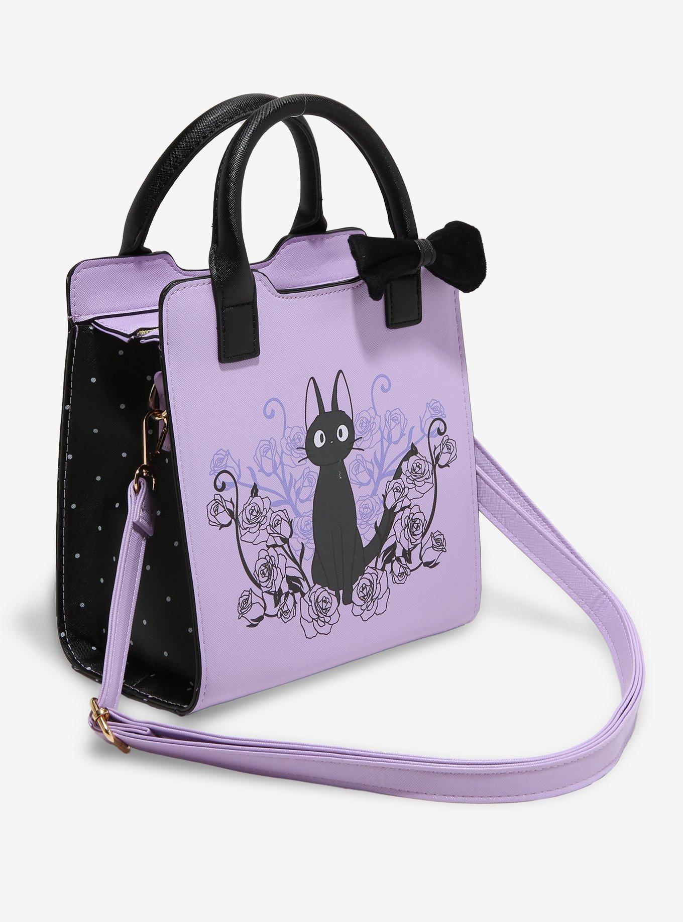 Studio Ghibli® Kiki's Delivery Service Jiji Bow Floral Mini Satchel Bag, , alternate