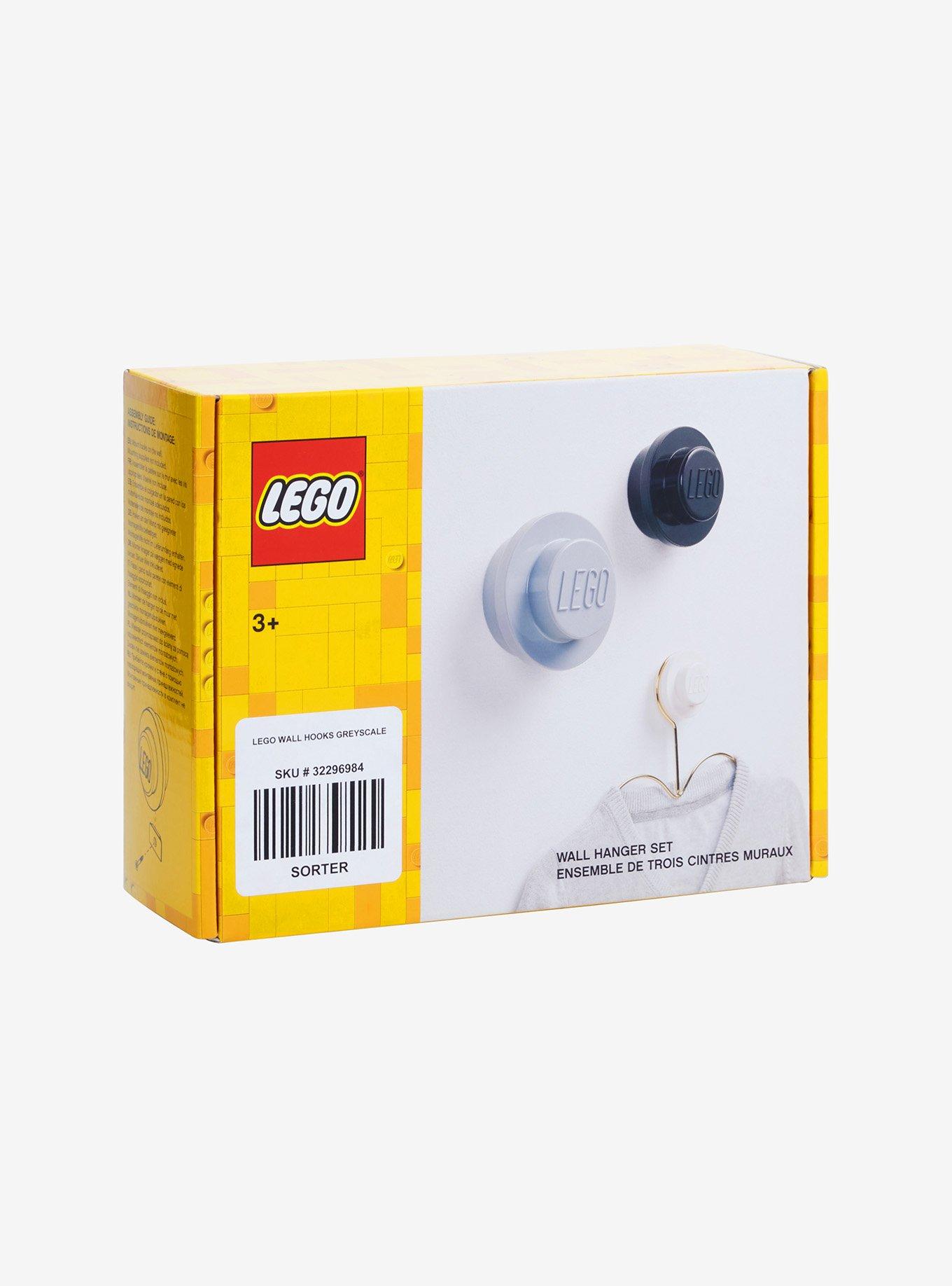 LEGO Greyscale Wall Hooks, , alternate