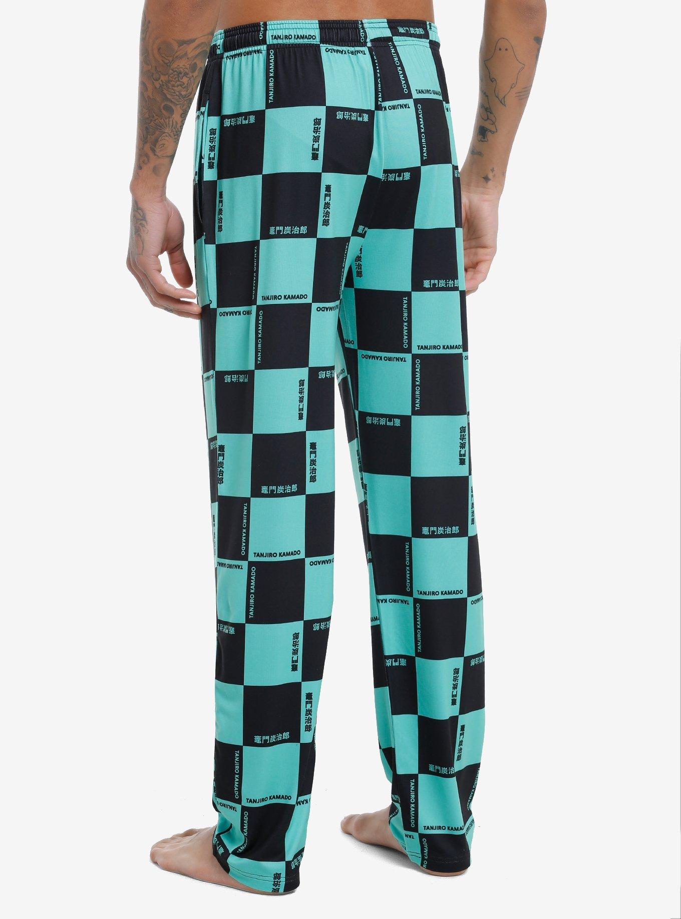 Demon Slayer: Kimetsu No Yaiba Tanjiro Checkered Pajama Pants