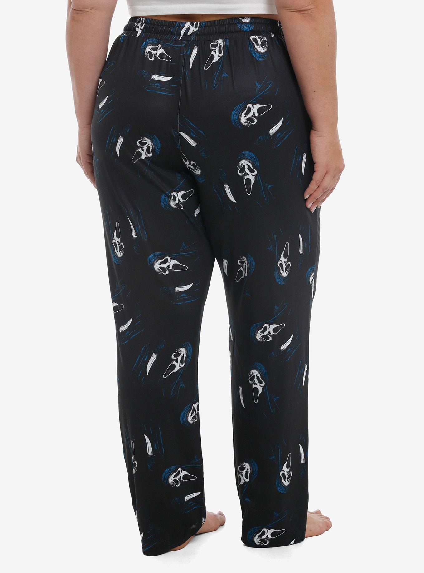 Scream Ghost Face Knife Pajama Pants Plus