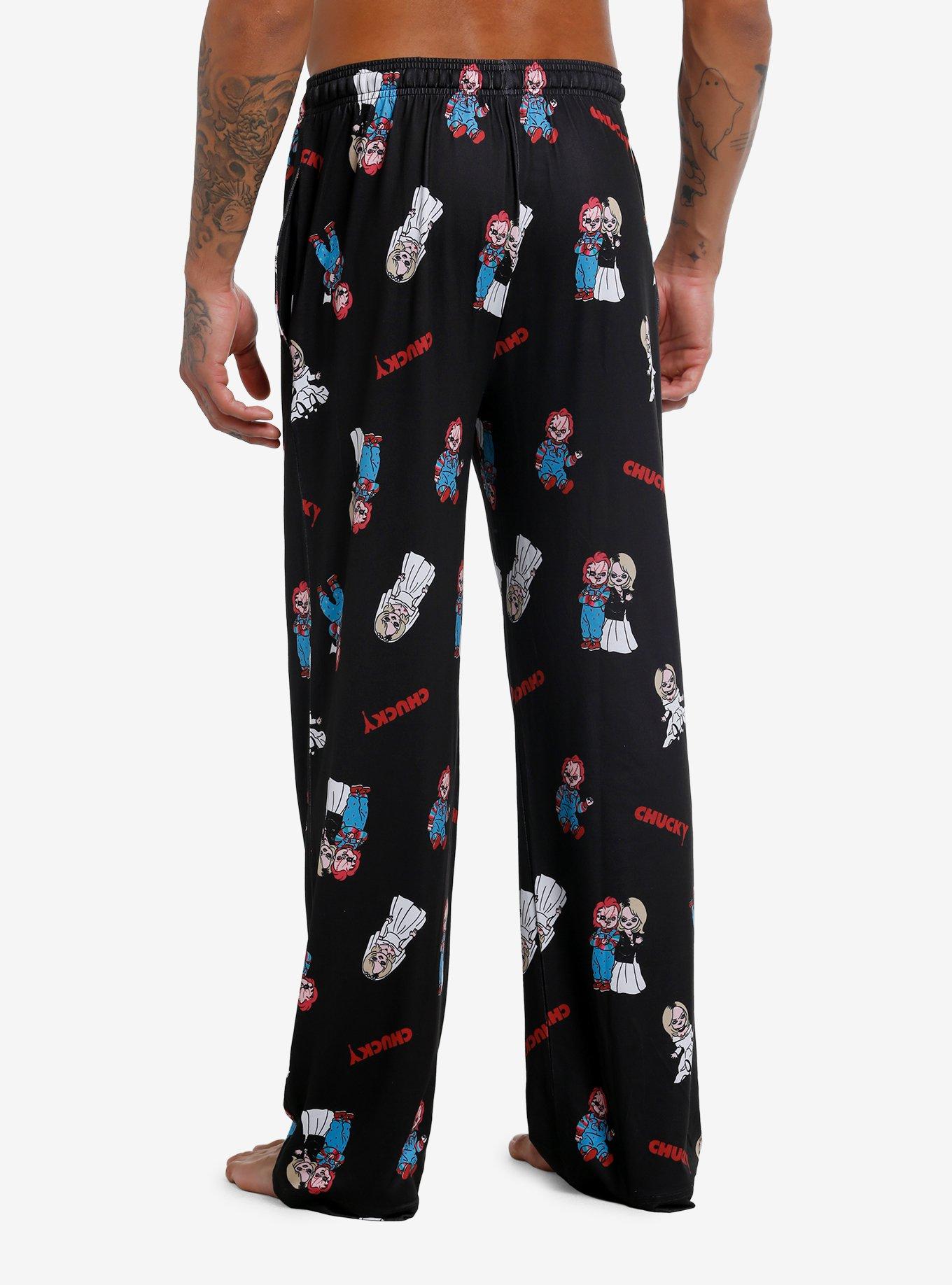 Chucky & Tiffany Pajama Pants, BLACK, alternate
