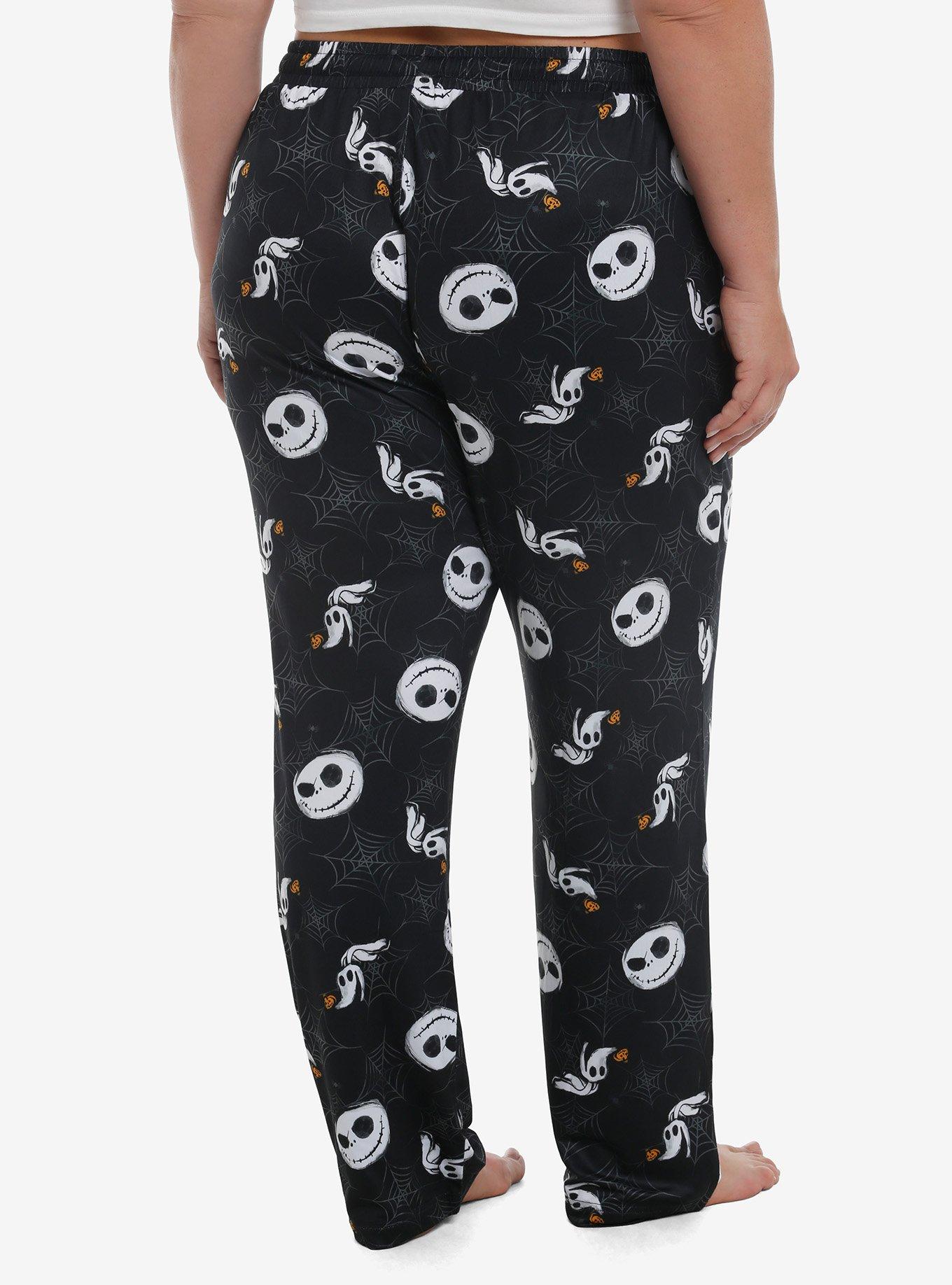 The Nightmare Before Christmas Jack Spiderweb Pajama Pants Plus