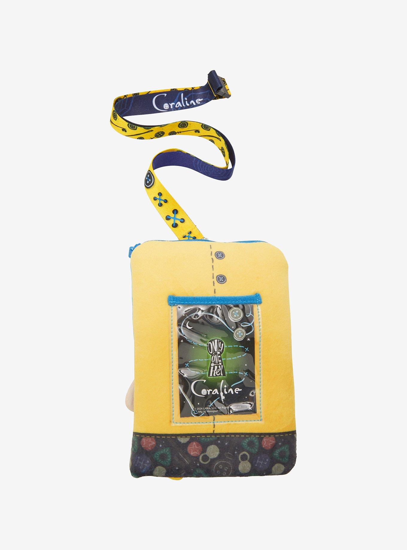 Coraline Plush Lanyard With Cardholder, , alternate