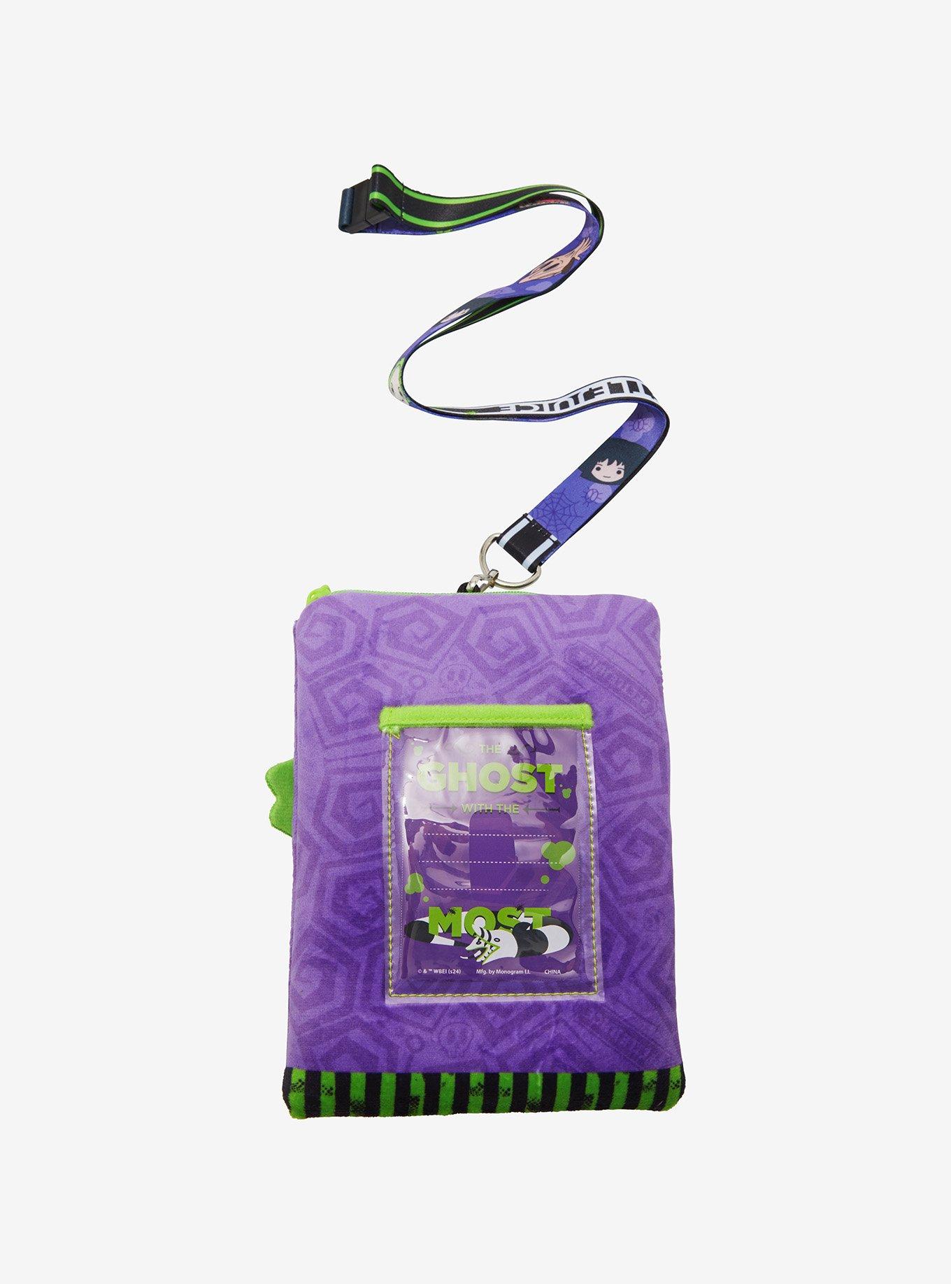 Beetlejuice Plush Lanyard With Cardholder