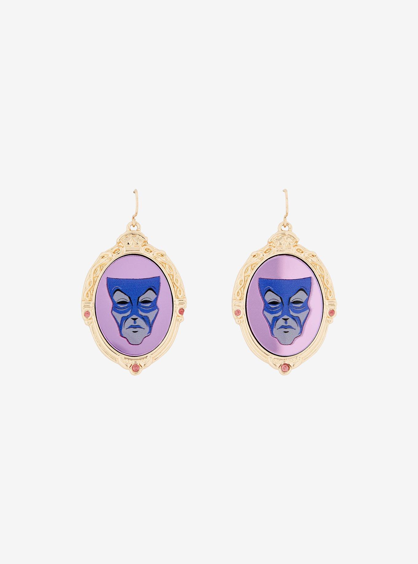 Disney Villains Evil Queen Magic Mirror Earrings, , alternate