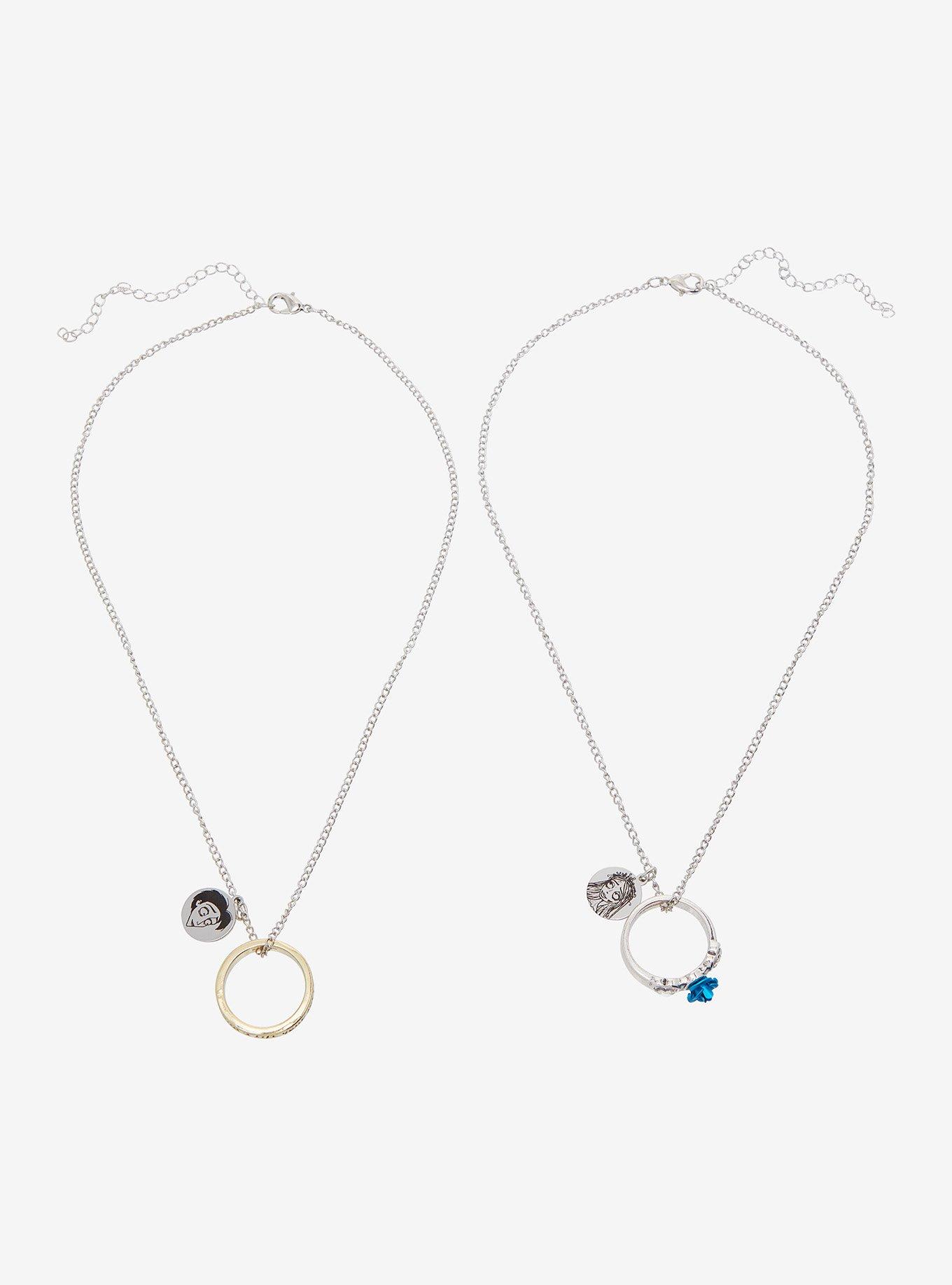 Corpse Bride Victor & Emily Ring Best Friend Necklace Set, , alternate