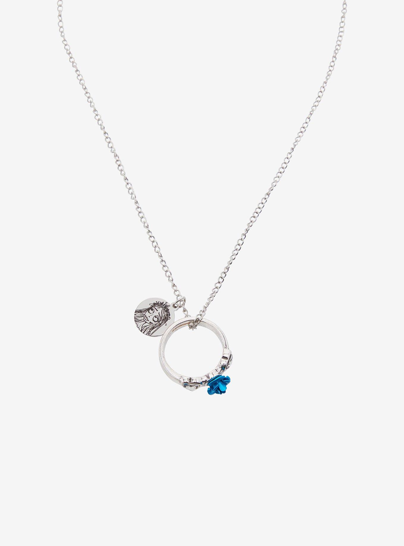 Corpse Bride Victor & Emily Ring Best Friend Necklace Set, , alternate