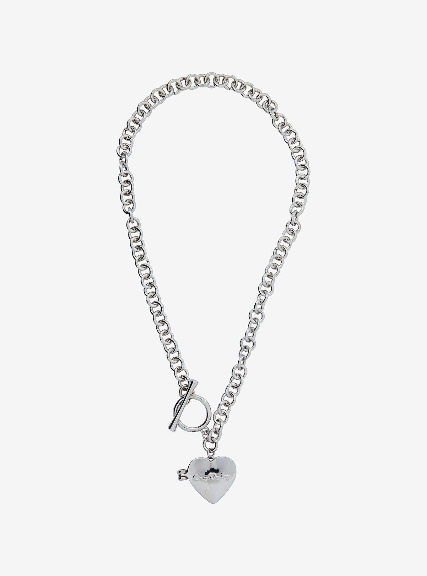 Cry-Baby Heart Locket Necklace, , alternate