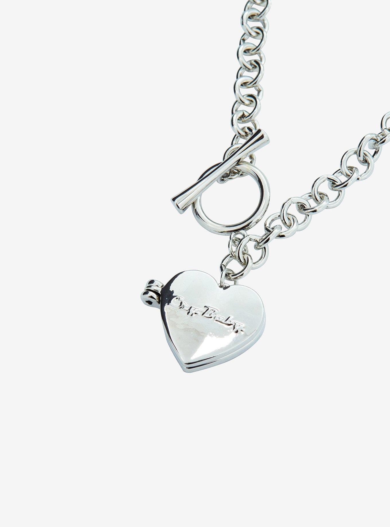 Cry-Baby Heart Locket Necklace, , alternate