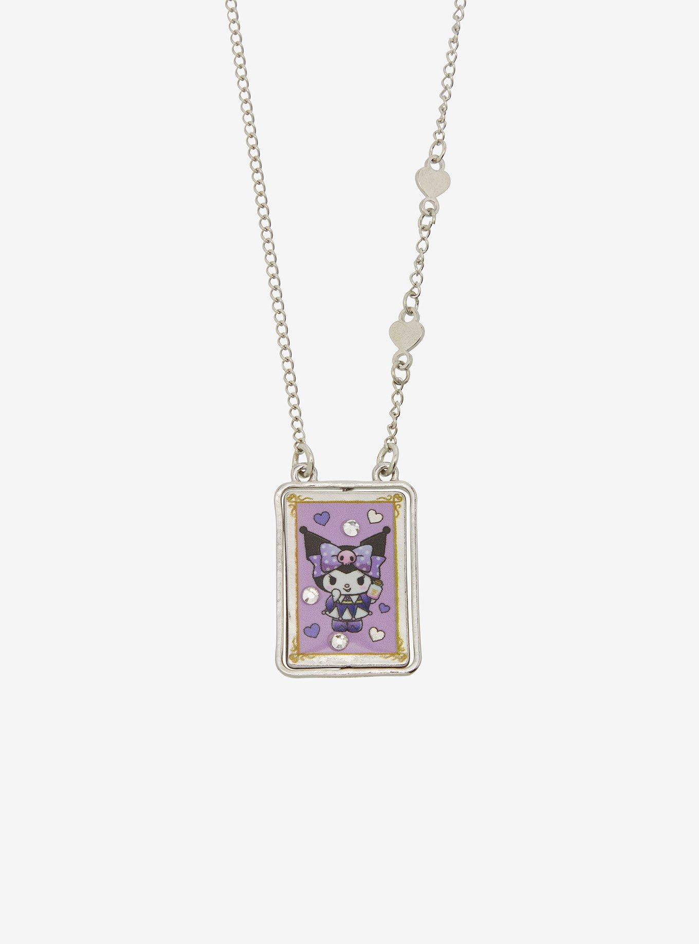 My Melody & Kuromi Magic Cards Best Friend Necklace Set, , alternate