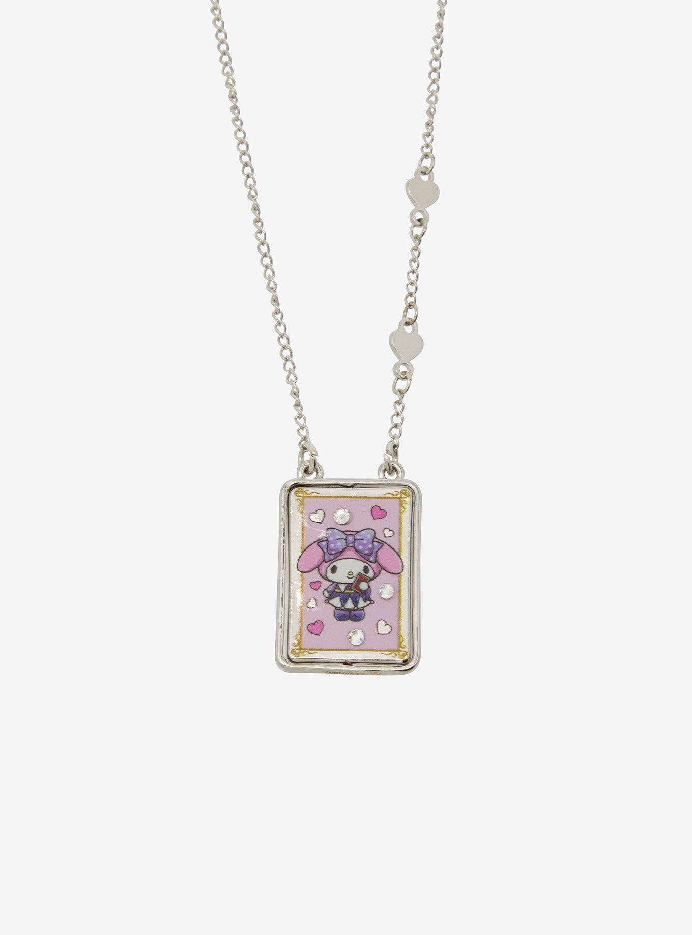 My Melody & Kuromi Magic Cards Best Friend Necklace Set, , alternate