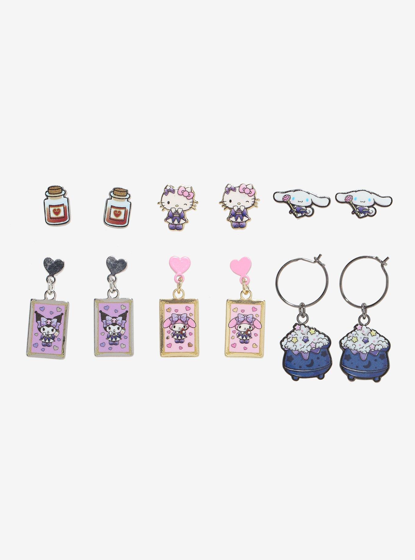 Hello Kitty And Friends Magic Card Earring Set