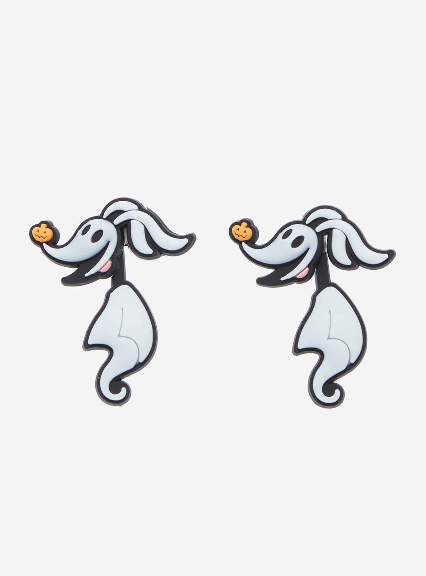 The Nightmare Before Christmas Zero Glow-In-The-Dark Front/Back Earrings, , alternate