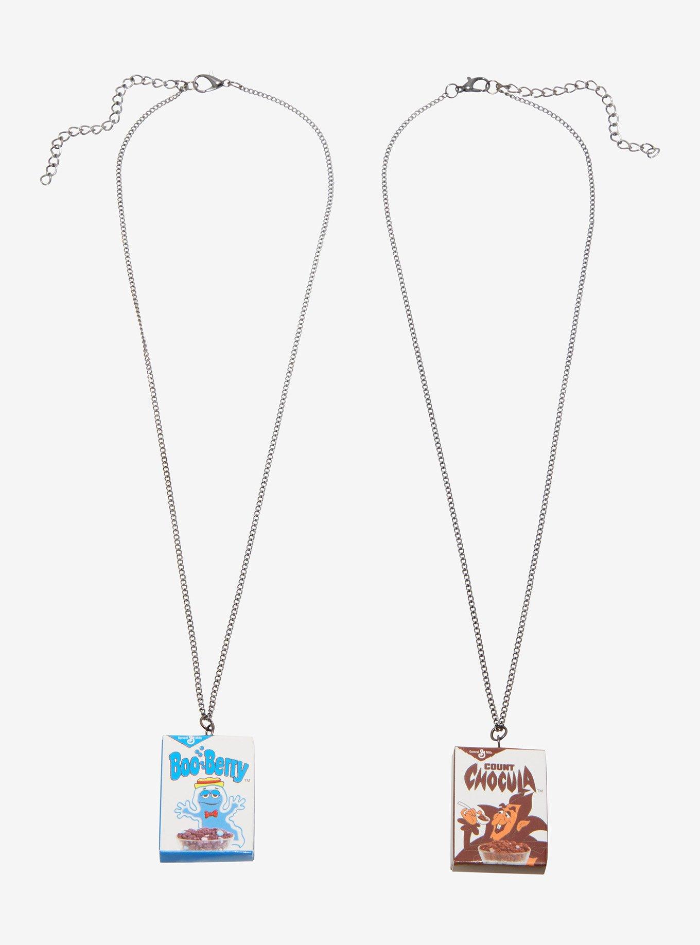 Monster Cereals Boo Berry Count Chocula Best Friend Necklace Set