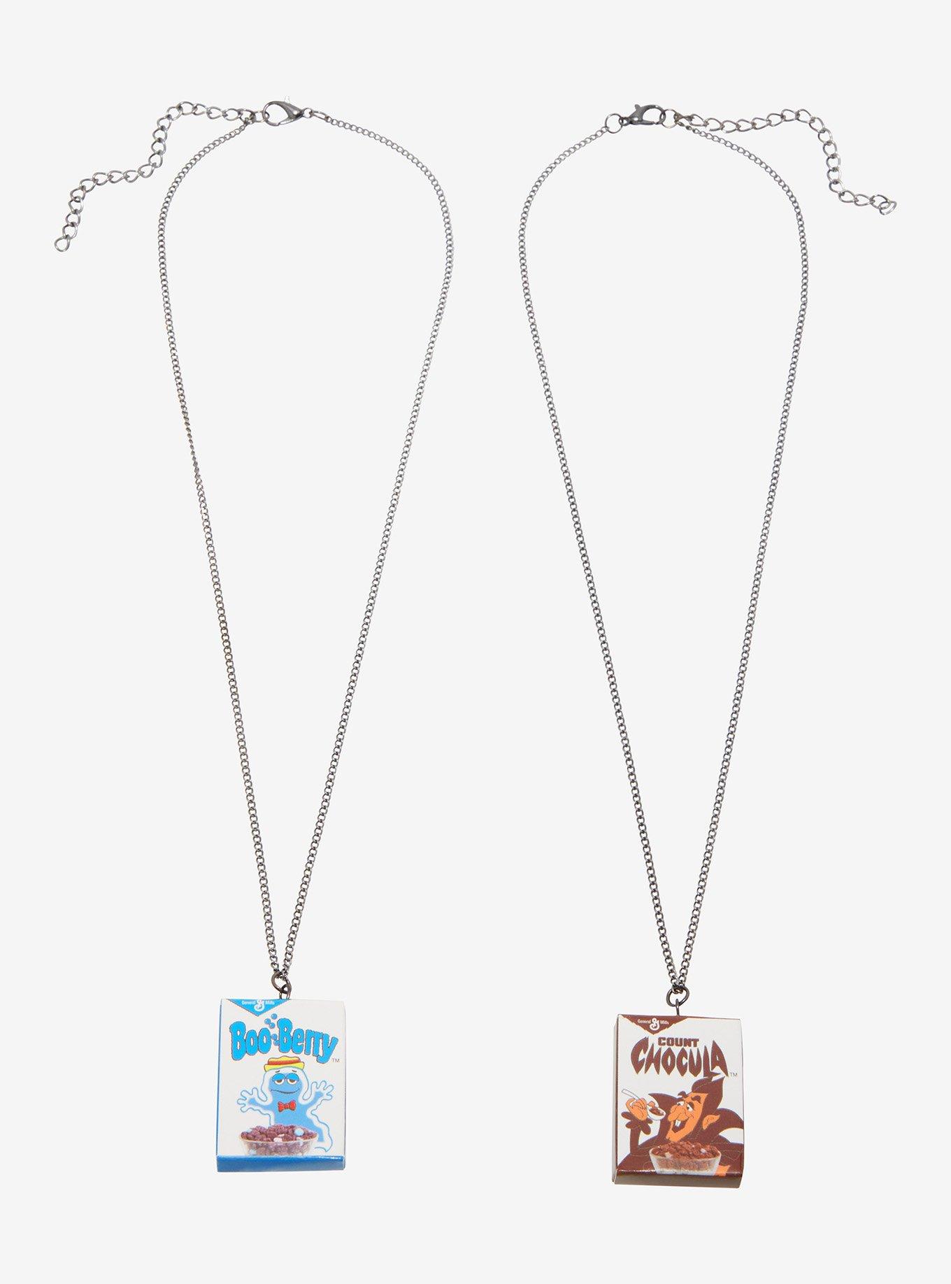 Monster Cereals Boo Berry Count Chocula Best Friend Necklace Set, , alternate