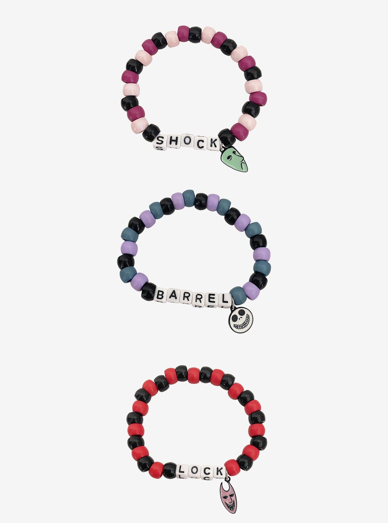 The Nightmare Before Christmas Oogie's Boys Beaded Bracelet Set, , alternate