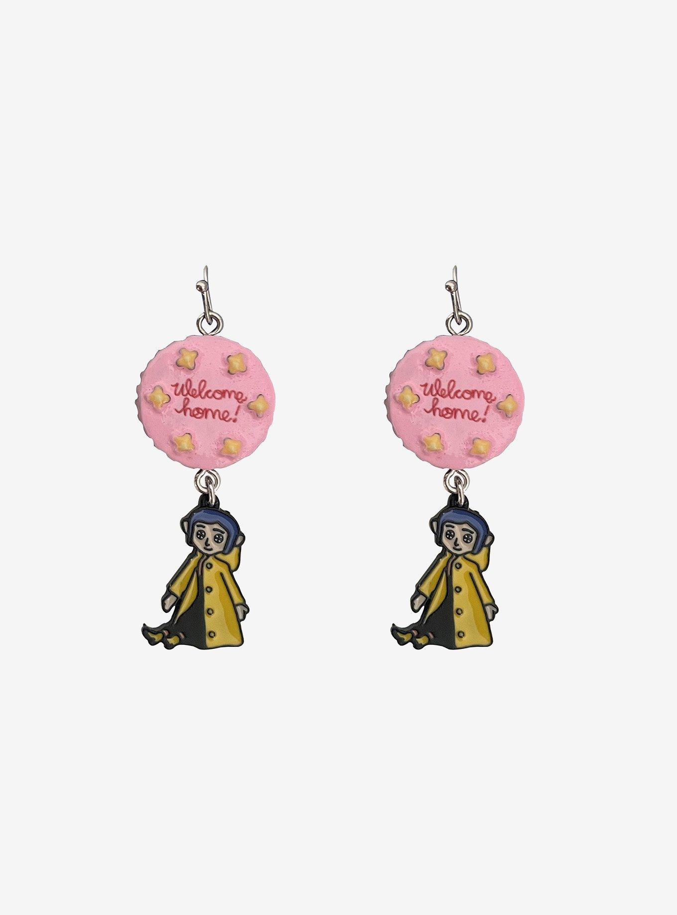 Coraline Other World Cake & Doll Earrings, , hi-res