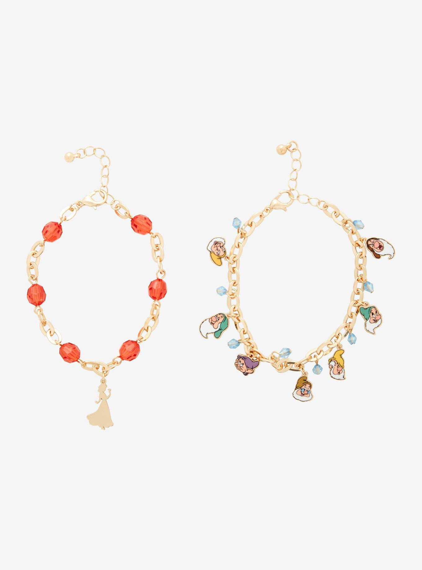 Disney Snow White And The Seven Dwarfs Charm Bracelet Set