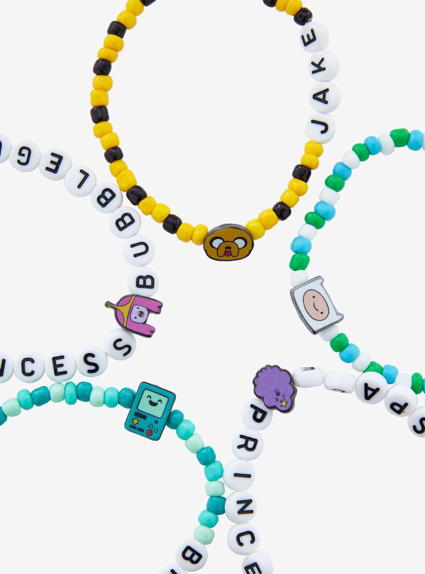Adventure Time Character Bead Bracelet Set, , alternate