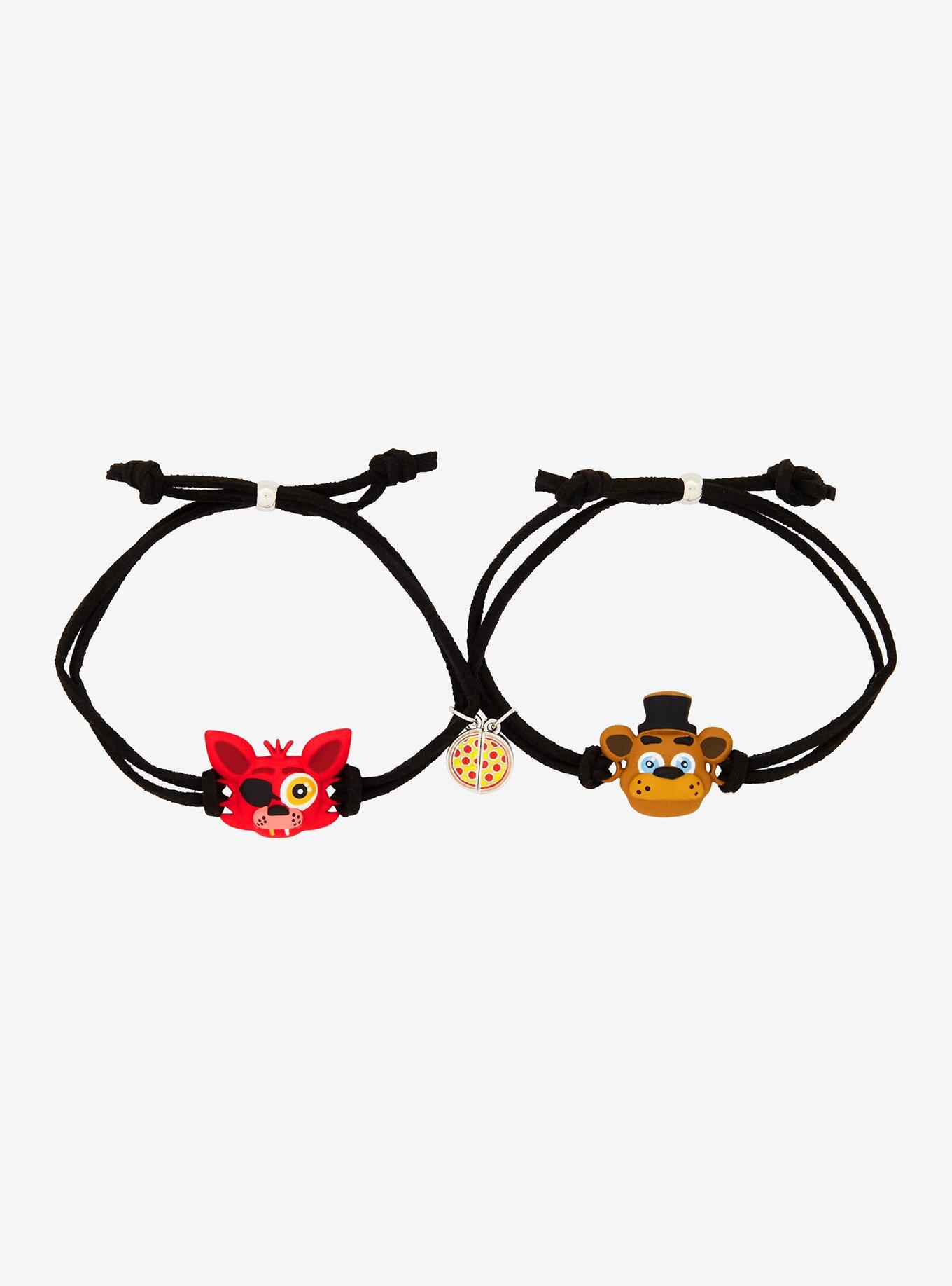 Five Nights At Freddy's Foxy & Freddy Best Friend Cord Bracelet Set, , alternate