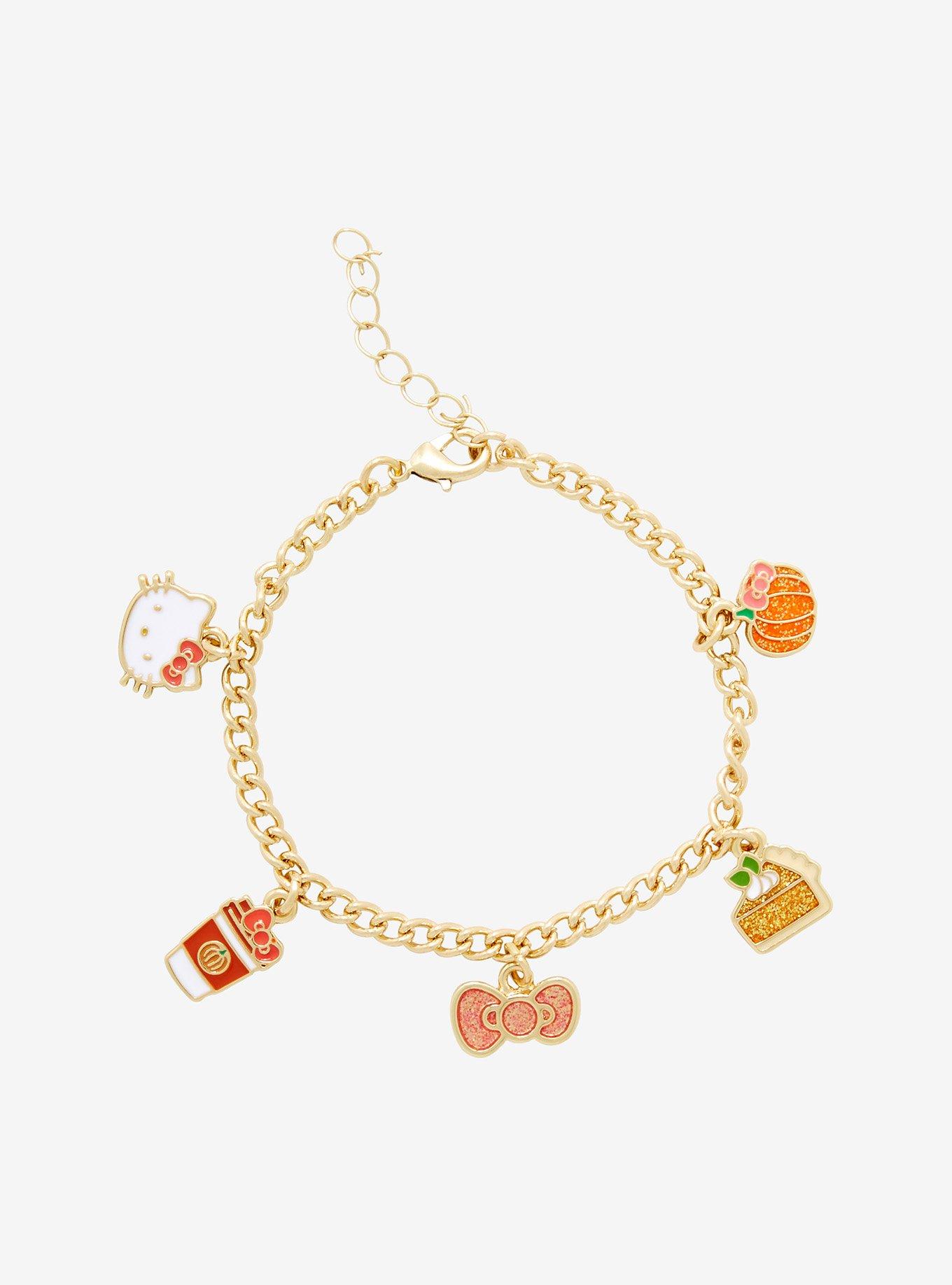 Hello Kitty Pumpkin Spice Latte Charm Bracelet, , alternate