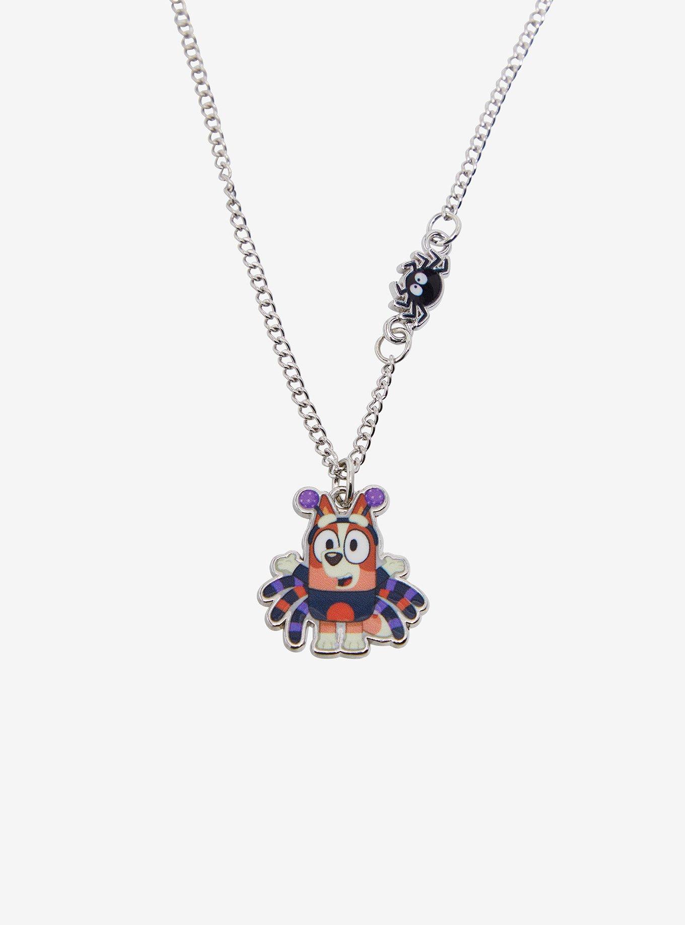 Bluey Bingo Halloween Best Friend Necklace Set