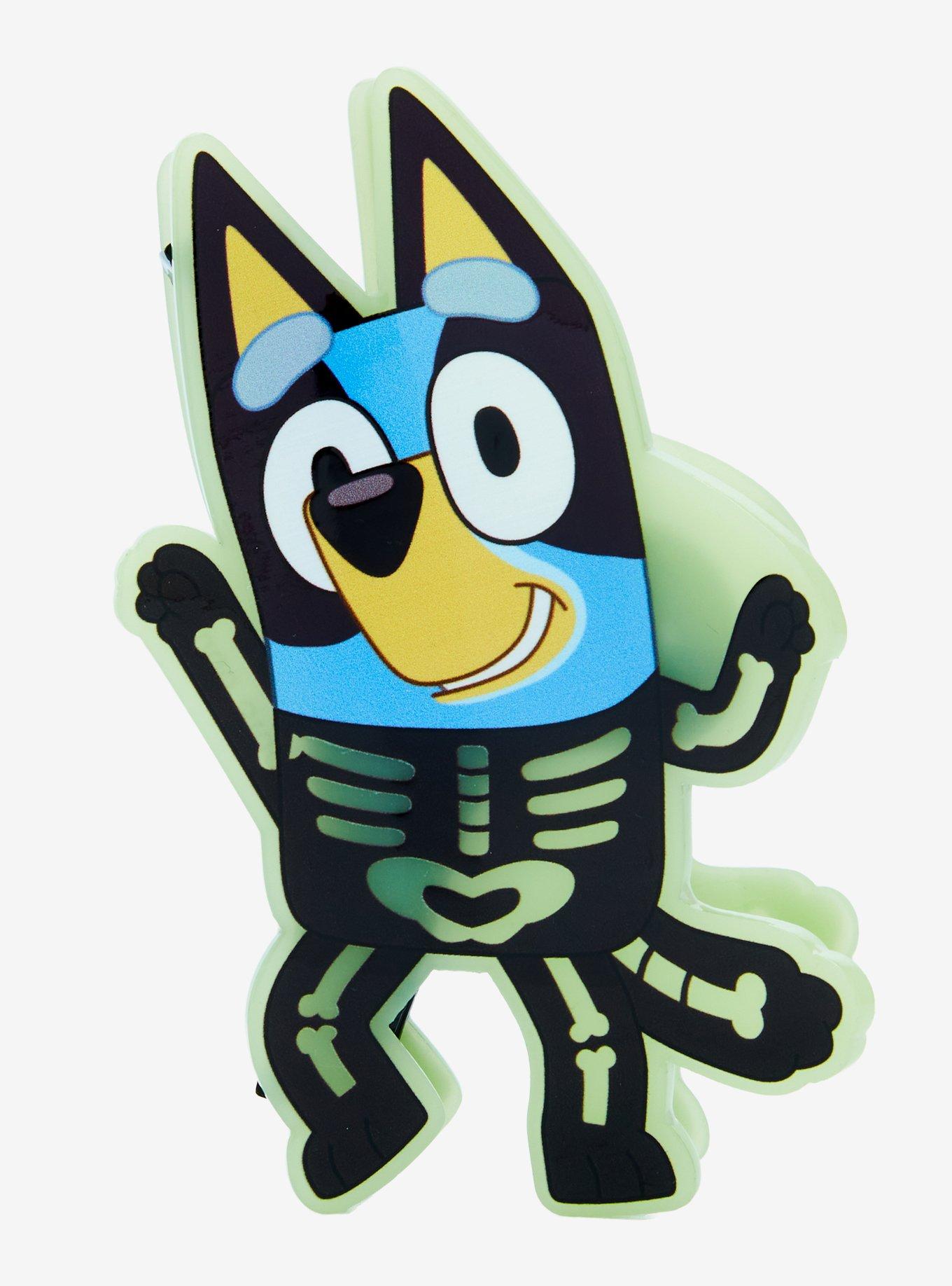 Bluey Skeleton Costume Glow-In-The-Dark Claw Hair Clip, , hi-res