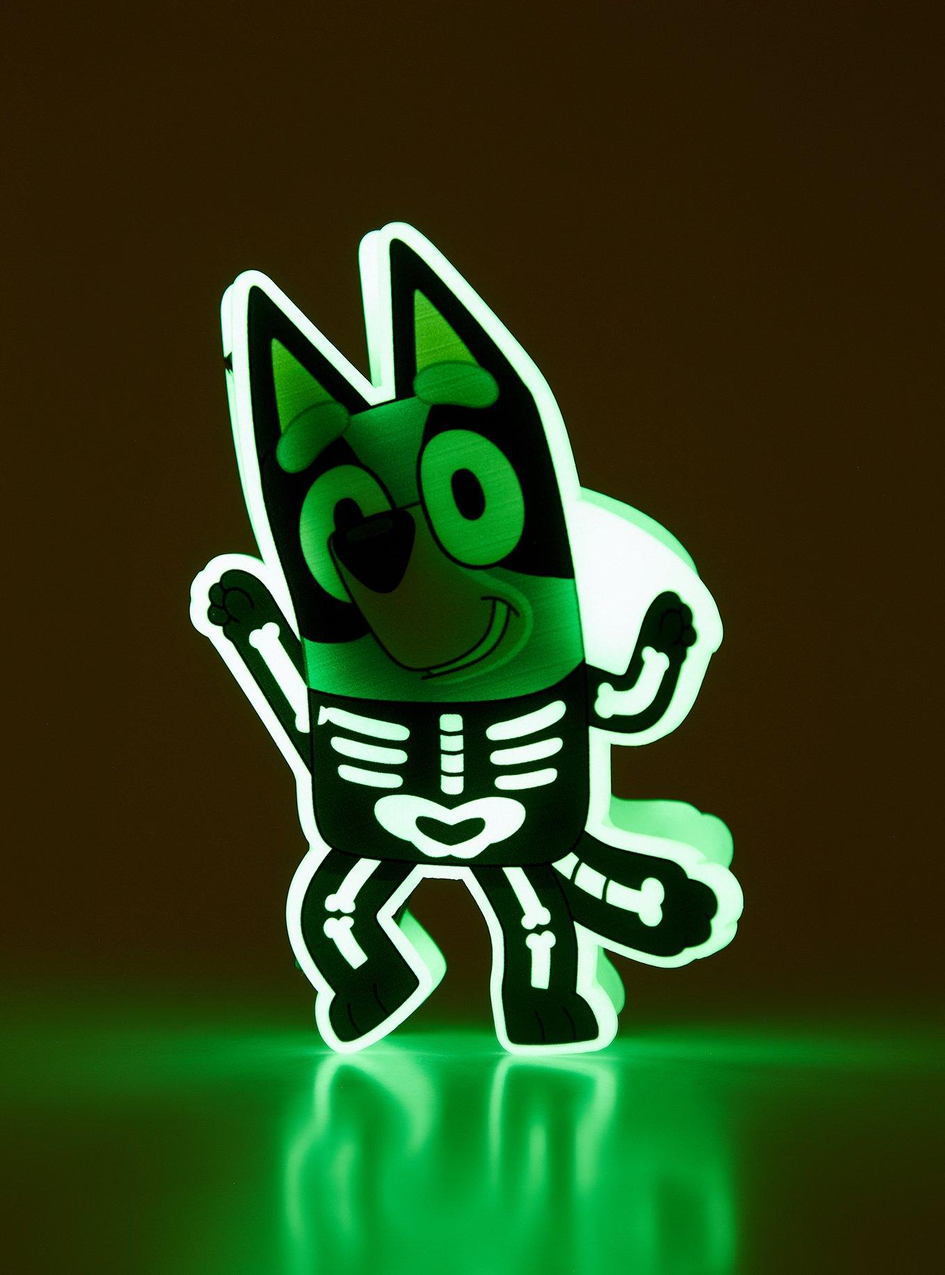 Bluey Skeleton Costume Glow-In-The-Dark Claw Hair Clip