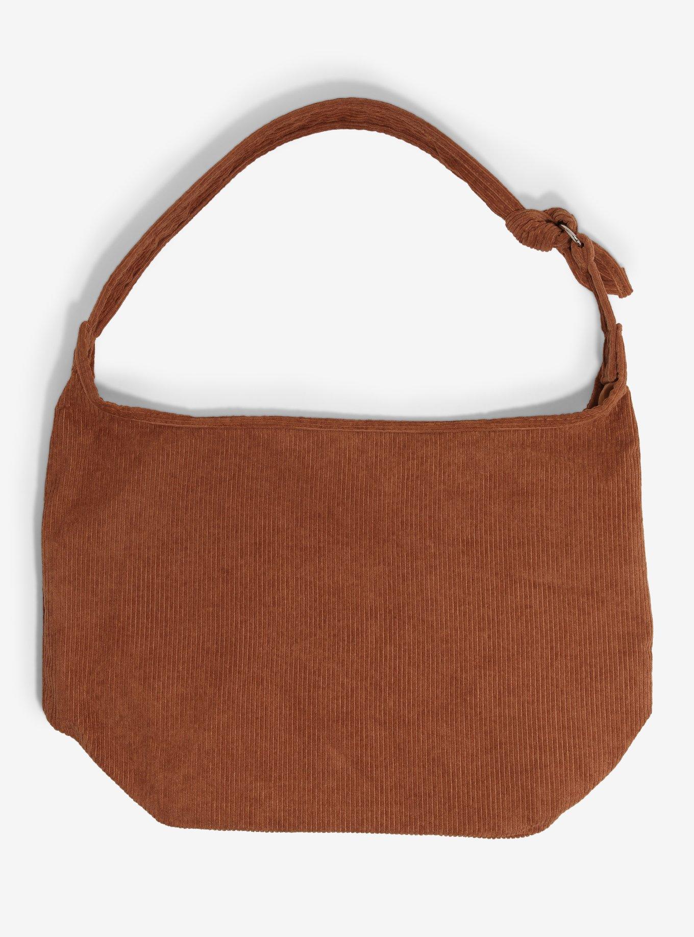 Mushrooms & Bugs Corduroy Hobo Bag