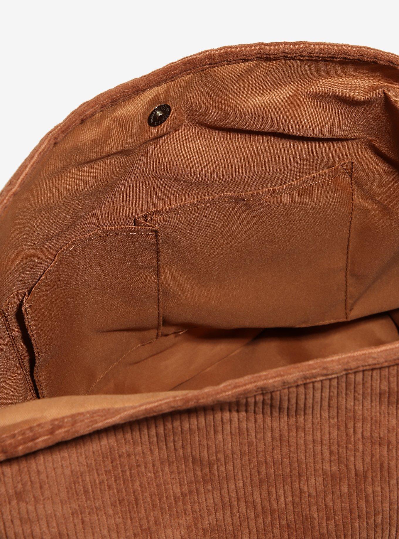 Mushrooms & Bugs Corduroy Hobo Bag