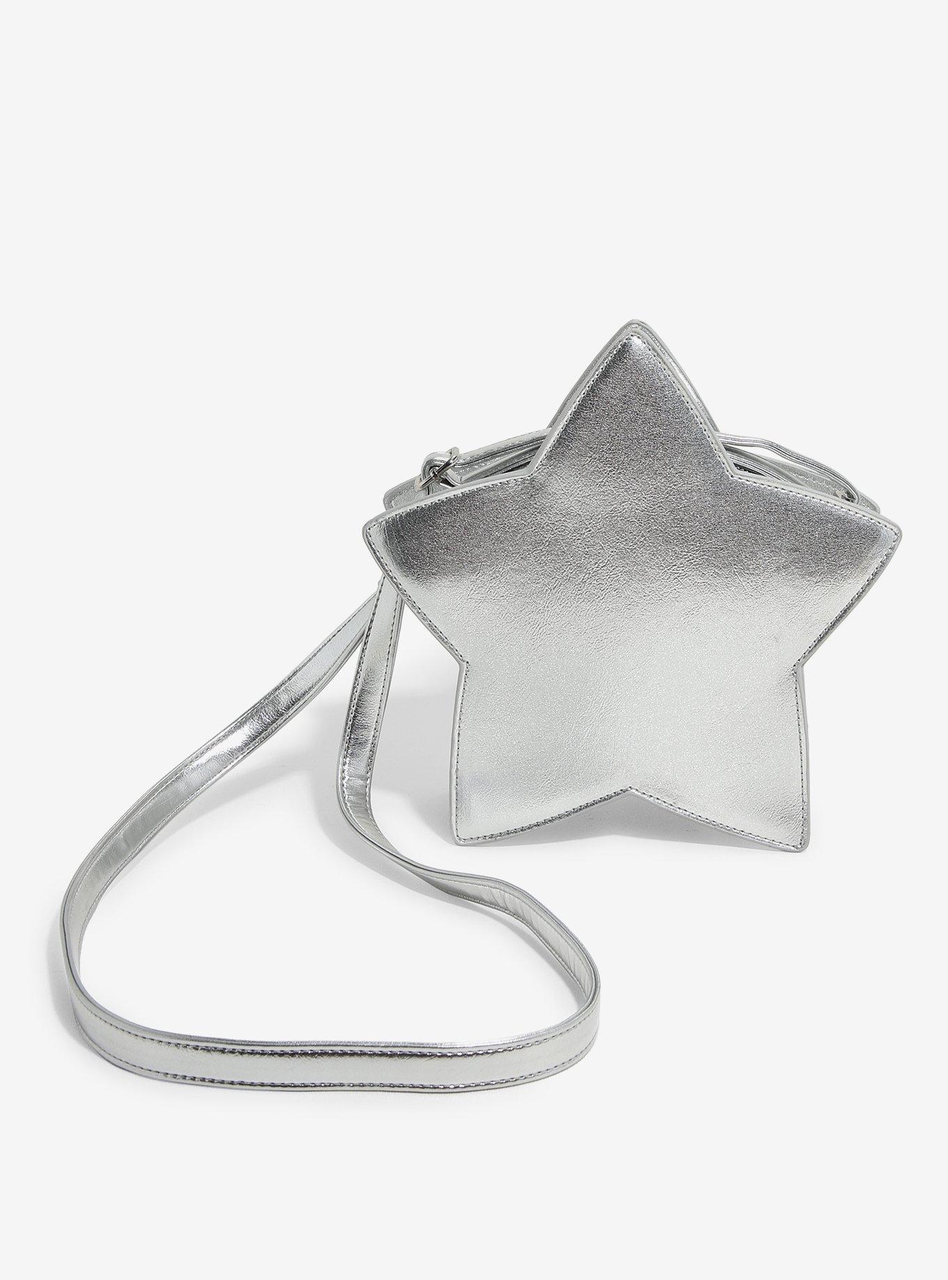 Silver Star Figural Crossbody Bag, , hi-res