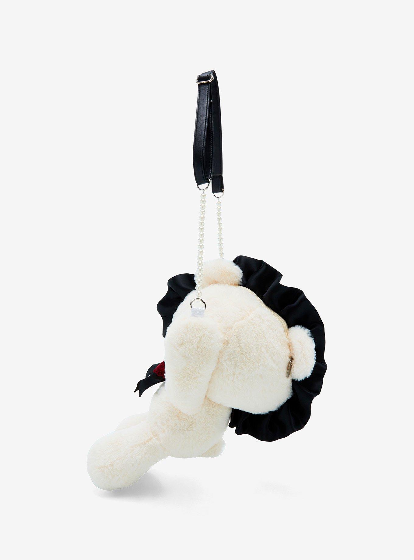 Lolita Teddy Bear Plush Crossbody Bag, , alternate