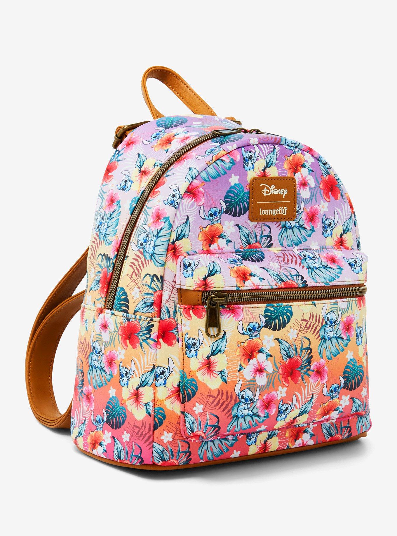 Loungefly Disney Stitch Tropical Flowers Mini Backpack, , hi-res