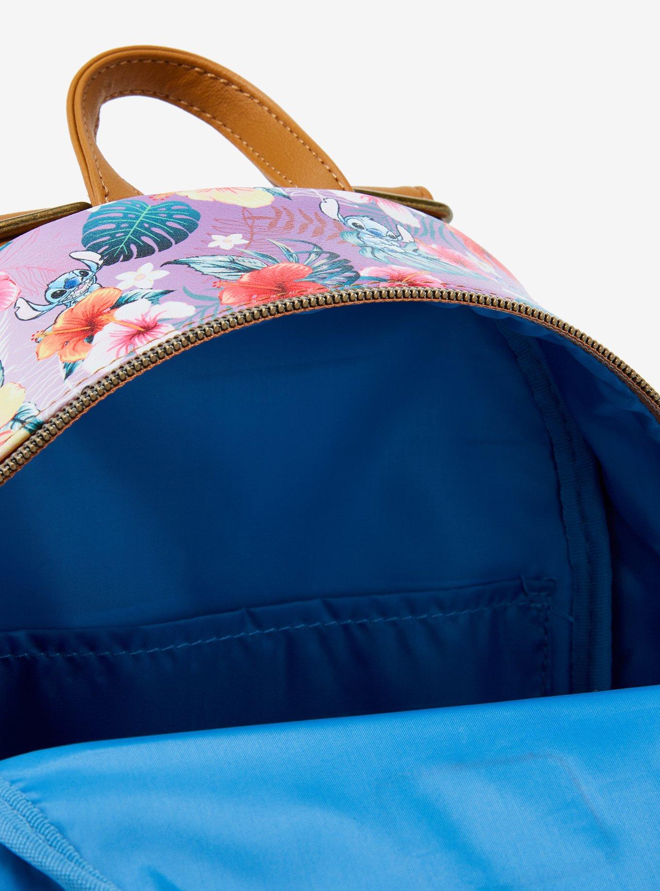 Loungefly Disney Stitch Tropical Flowers Mini Backpack, , alternate