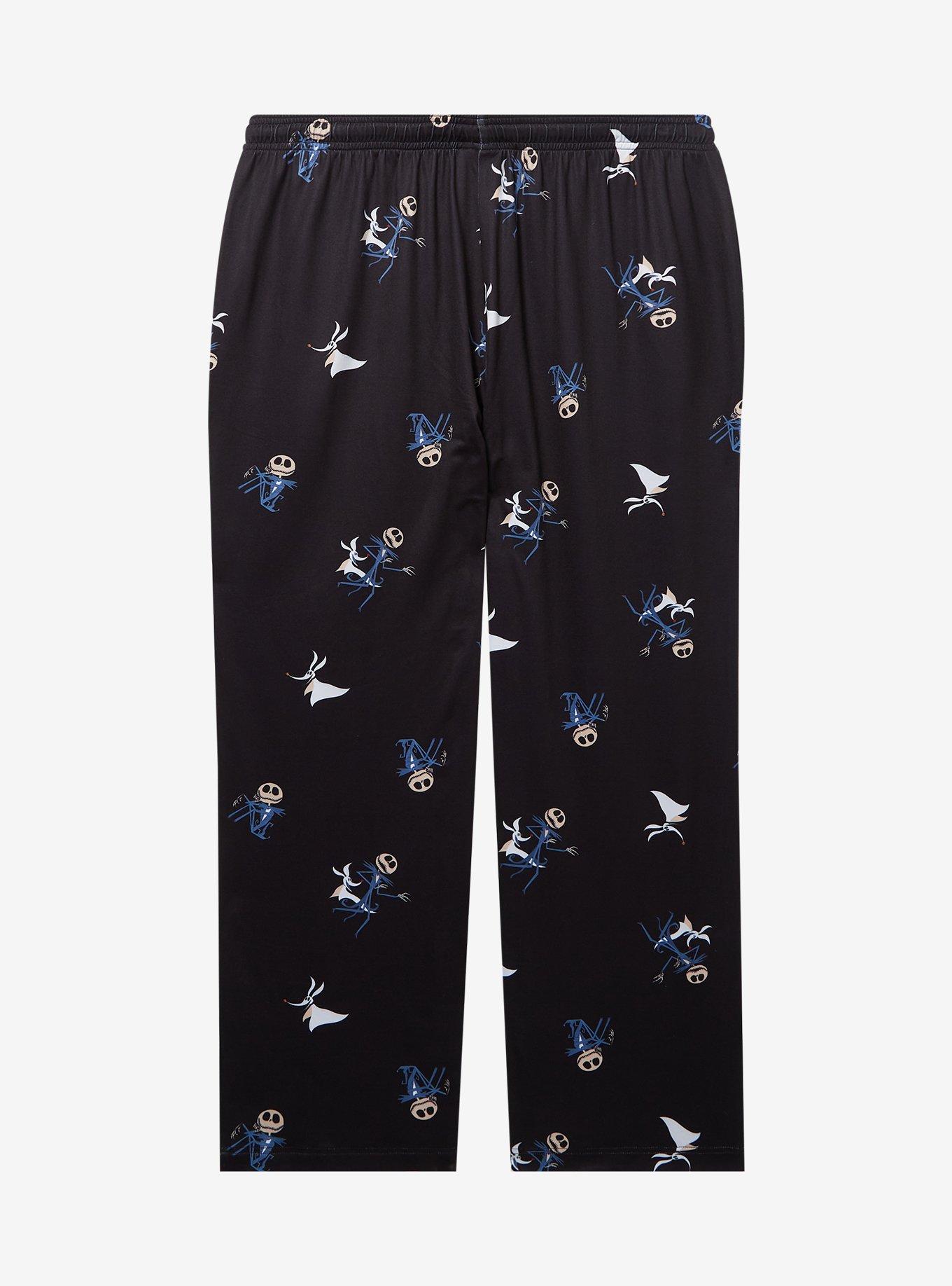 Disney The Nightmare Before Christmas Jack & Zero Allover Print Women's Plus Size Sleep Pants — BoxLunch Exclusive, , hi-res