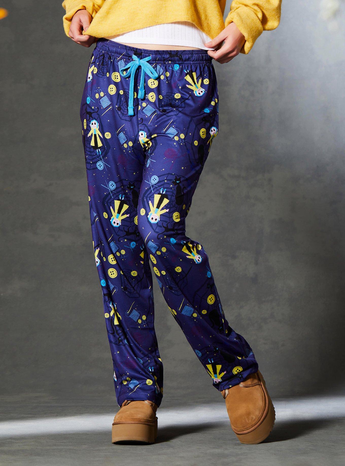 Coraline Buttons & Doll Allover Print Sleep Pants - BoxLunch Exclusive
