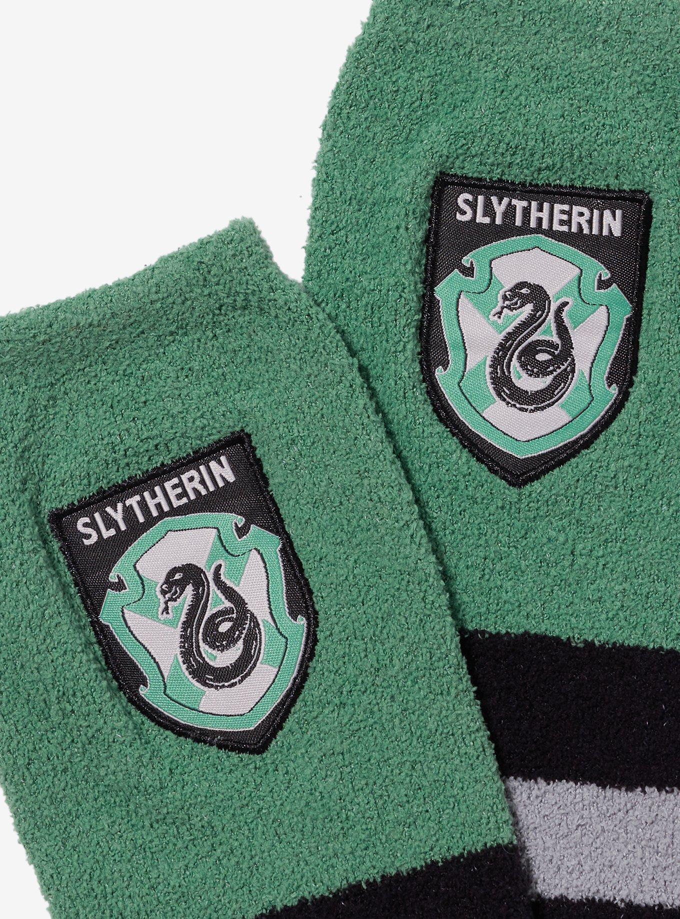 Harry Potter Slytherin Icon Stripe Cozy Socks 2 Pair, , alternate