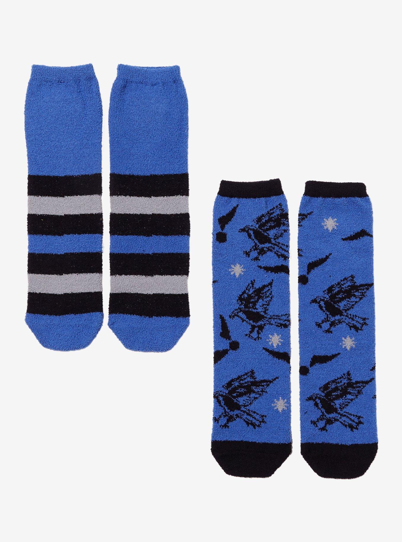 Harry Potter Ravenclaw Icon Stripe Cozy Socks 2 Pair, , alternate