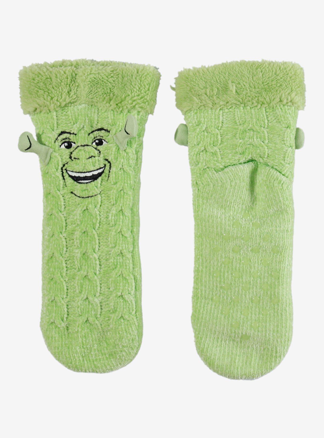 Shrek Cable Knit Cozy Slipper Socks, , hi-res