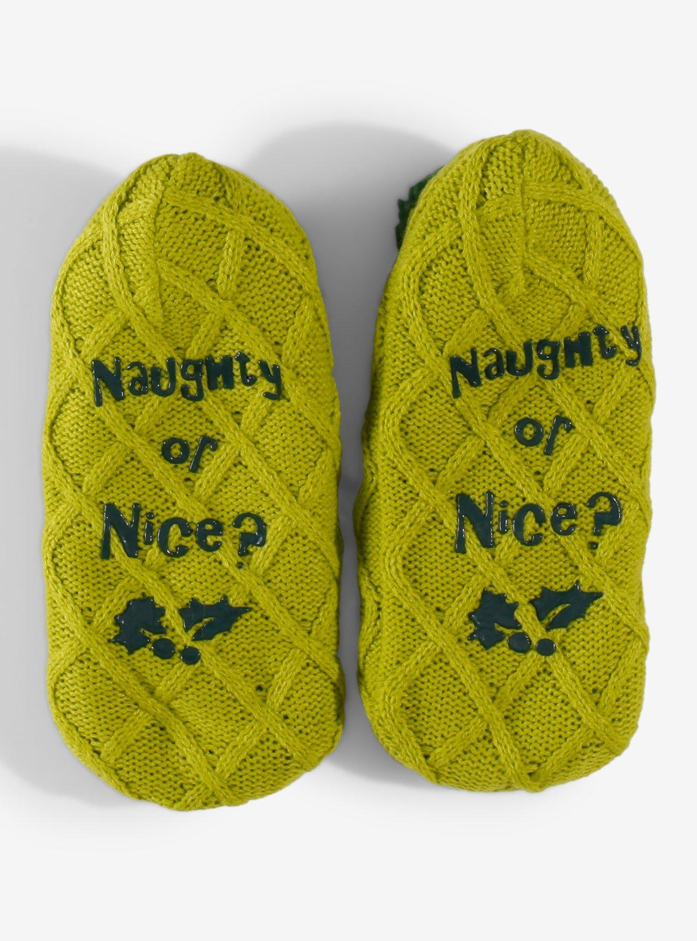 How The Grinch Stole Christmas The Grinch Cozy Slipper Socks, , hi-res