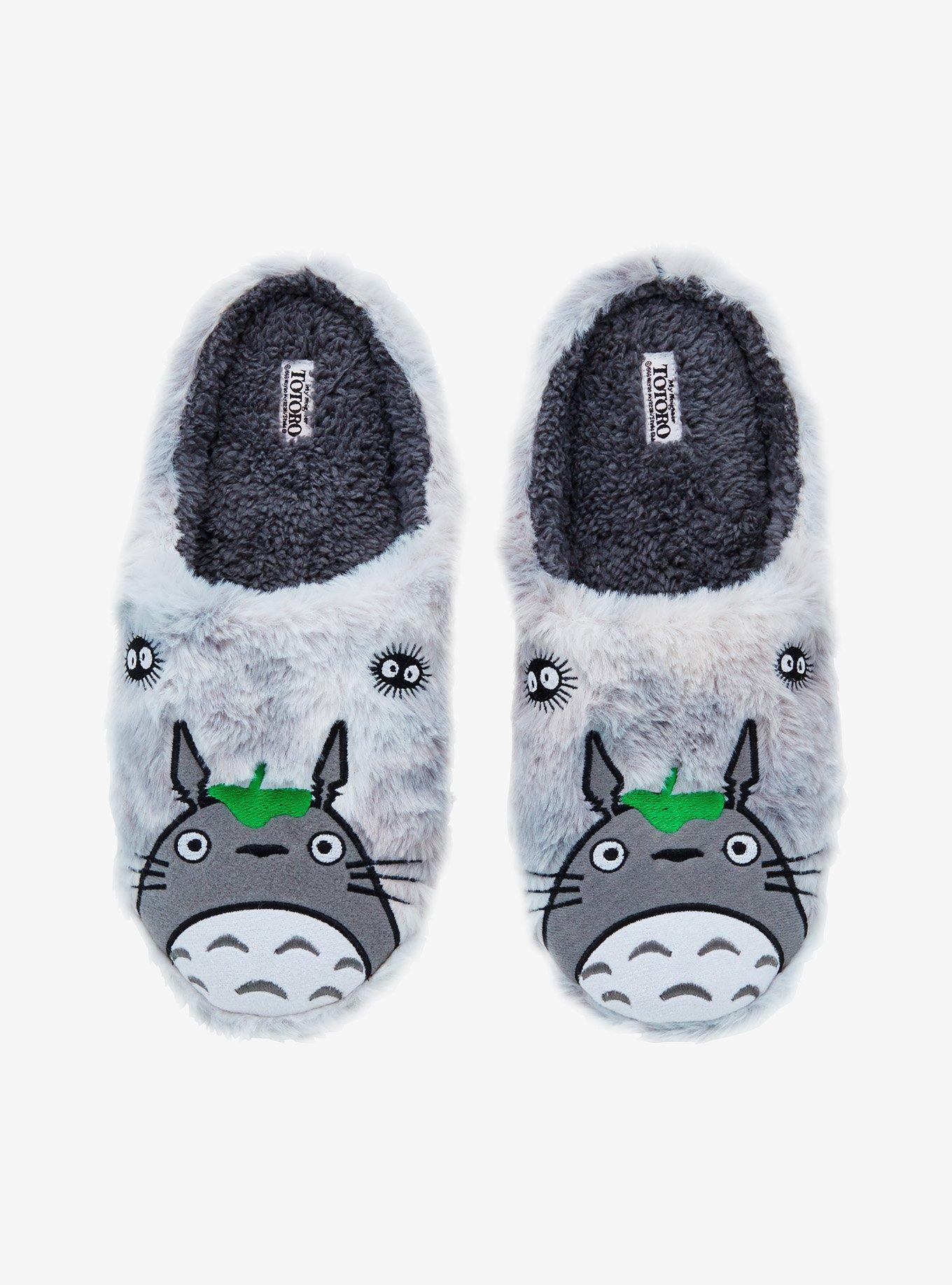 Studio Ghibli® My Neighbor Totoro Fuzzy Grey Wash Slippers, , hi-res