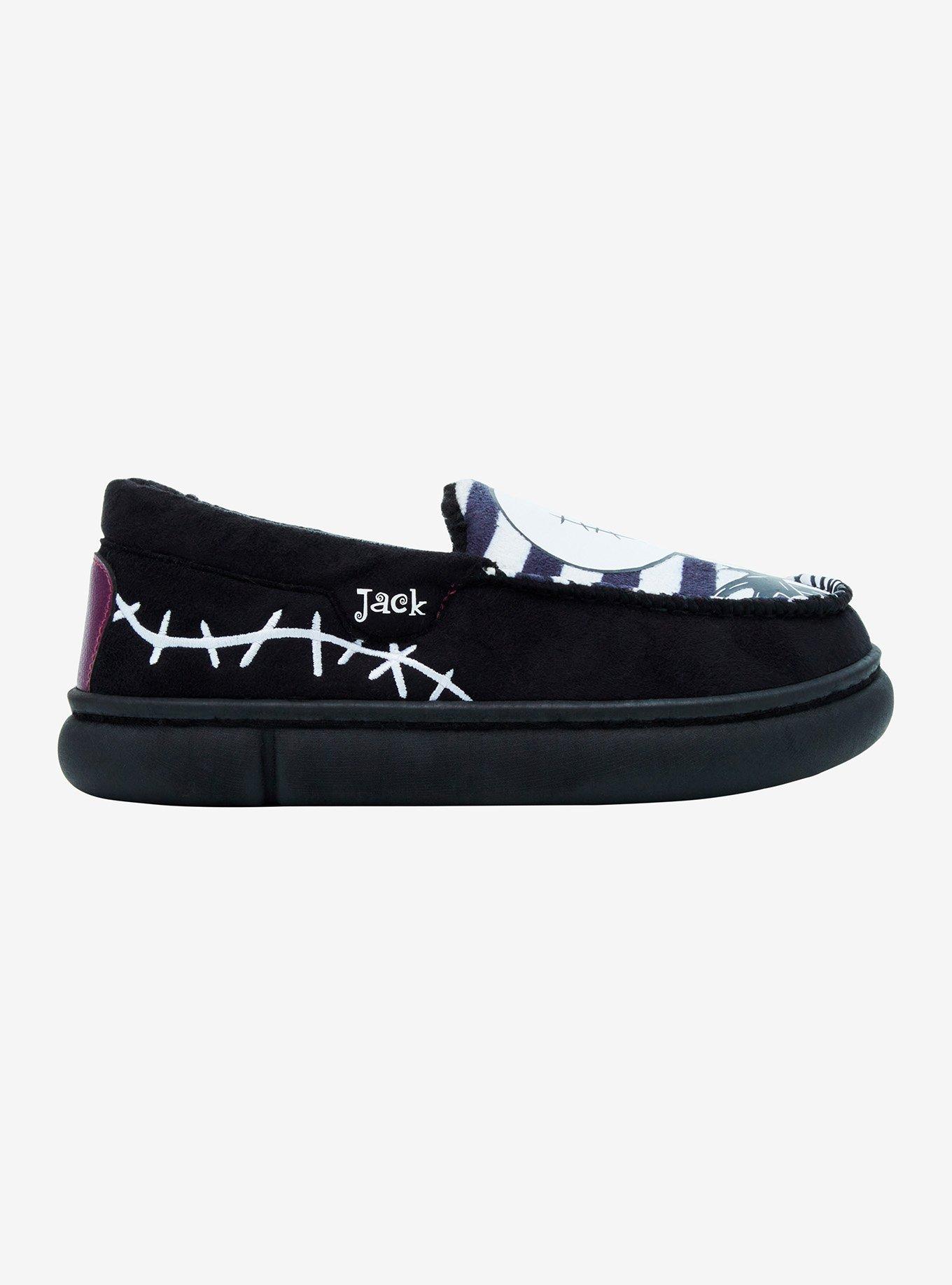 The Nightmare Before Christmas Jack & Sally Mismatch Chunky Slippers, MULTI, alternate