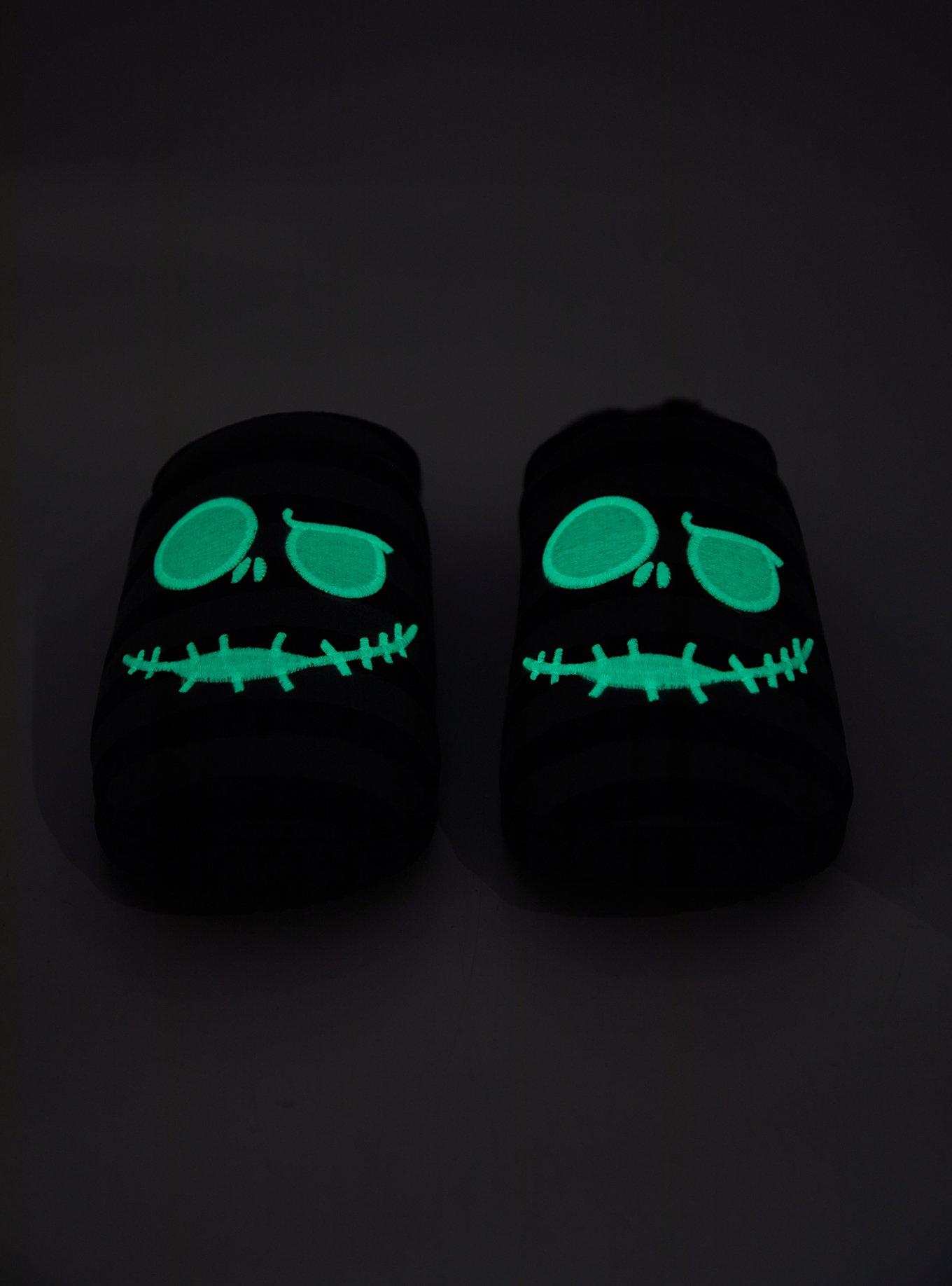 The Nightmare Before Christmas Jack Stripe Glow-In-The-Dark Slippers, MULTI, alternate