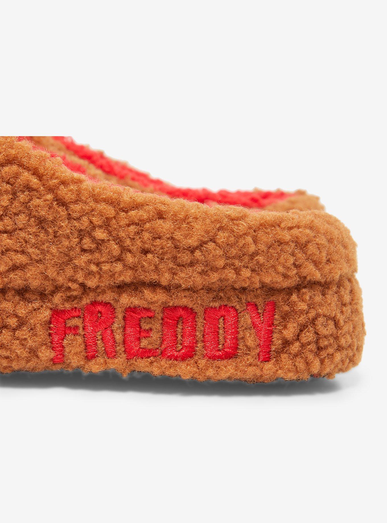 Five Nights At Freddy's Freddy Fazbear Fuzzy Plush Slippers Hot Topic Exclusive, MULTI, alternate