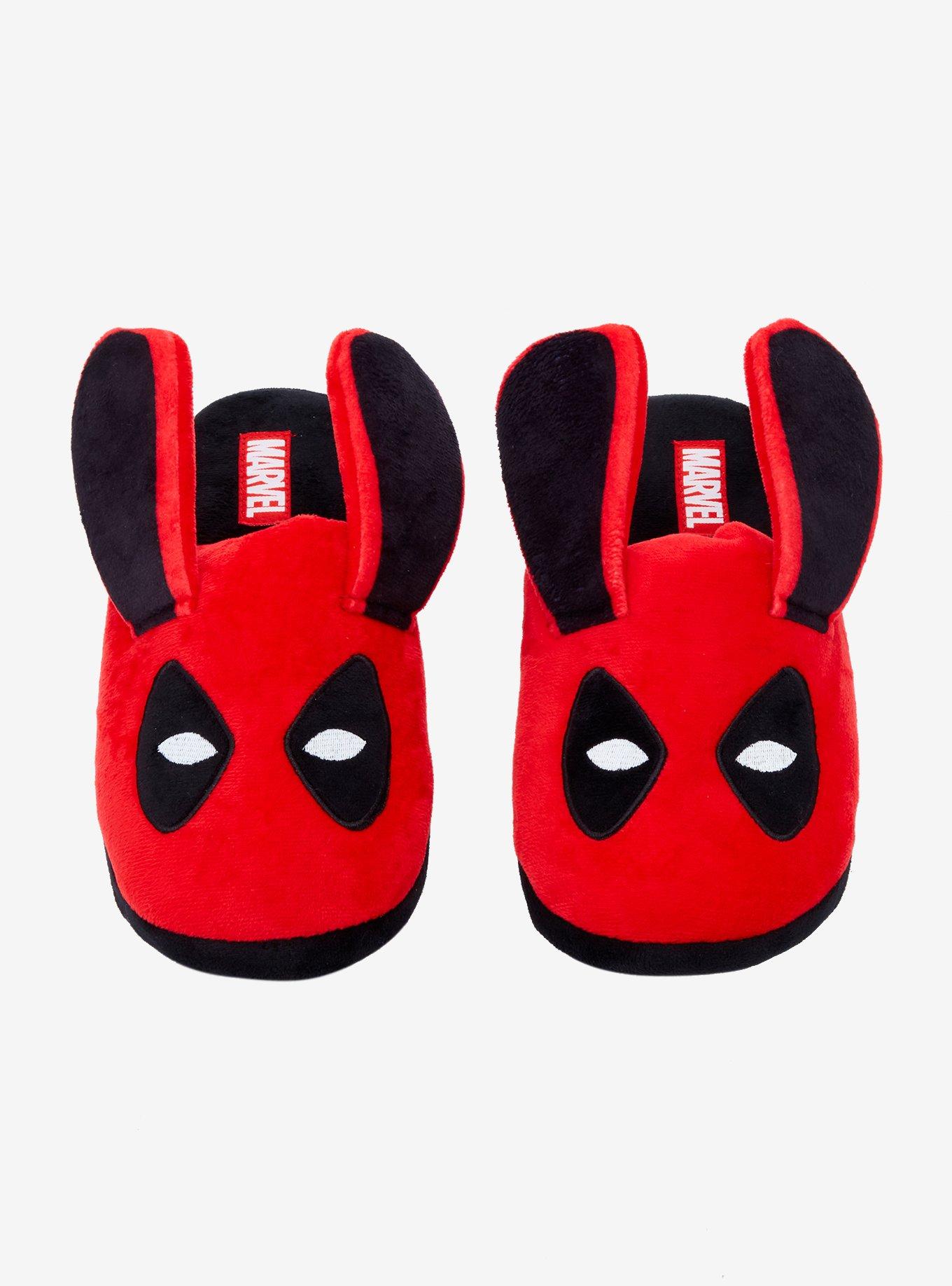 Marvel Deadpool Bunny Plush Slippers, MULTI, alternate