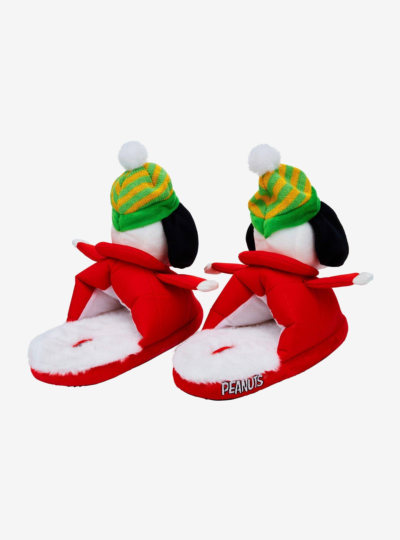 Peanuts Snoopy Puffer Jacket Plush Slippers, MULTI, alternate