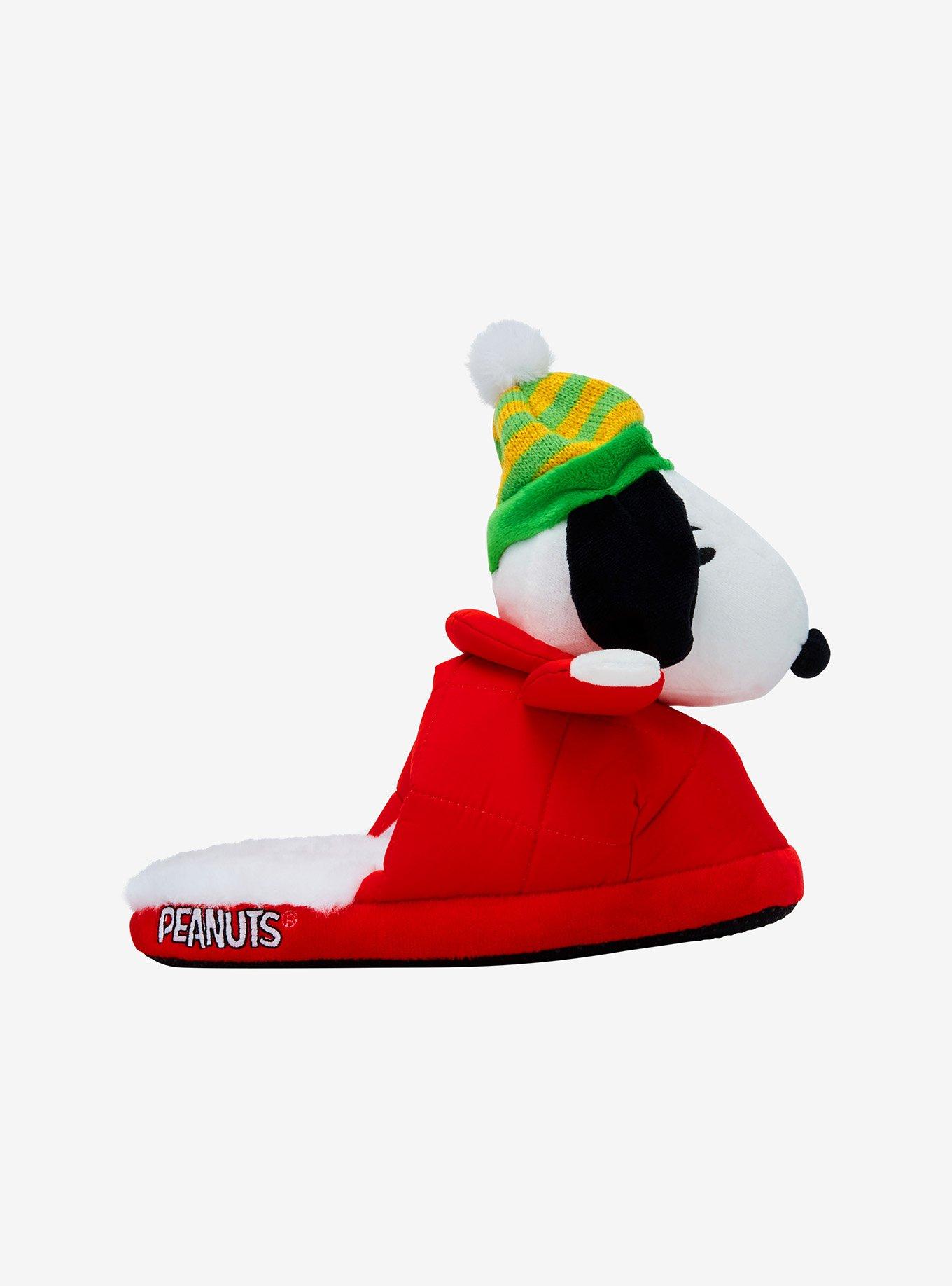 Peanuts Snoopy Puffer Jacket Plush Slippers